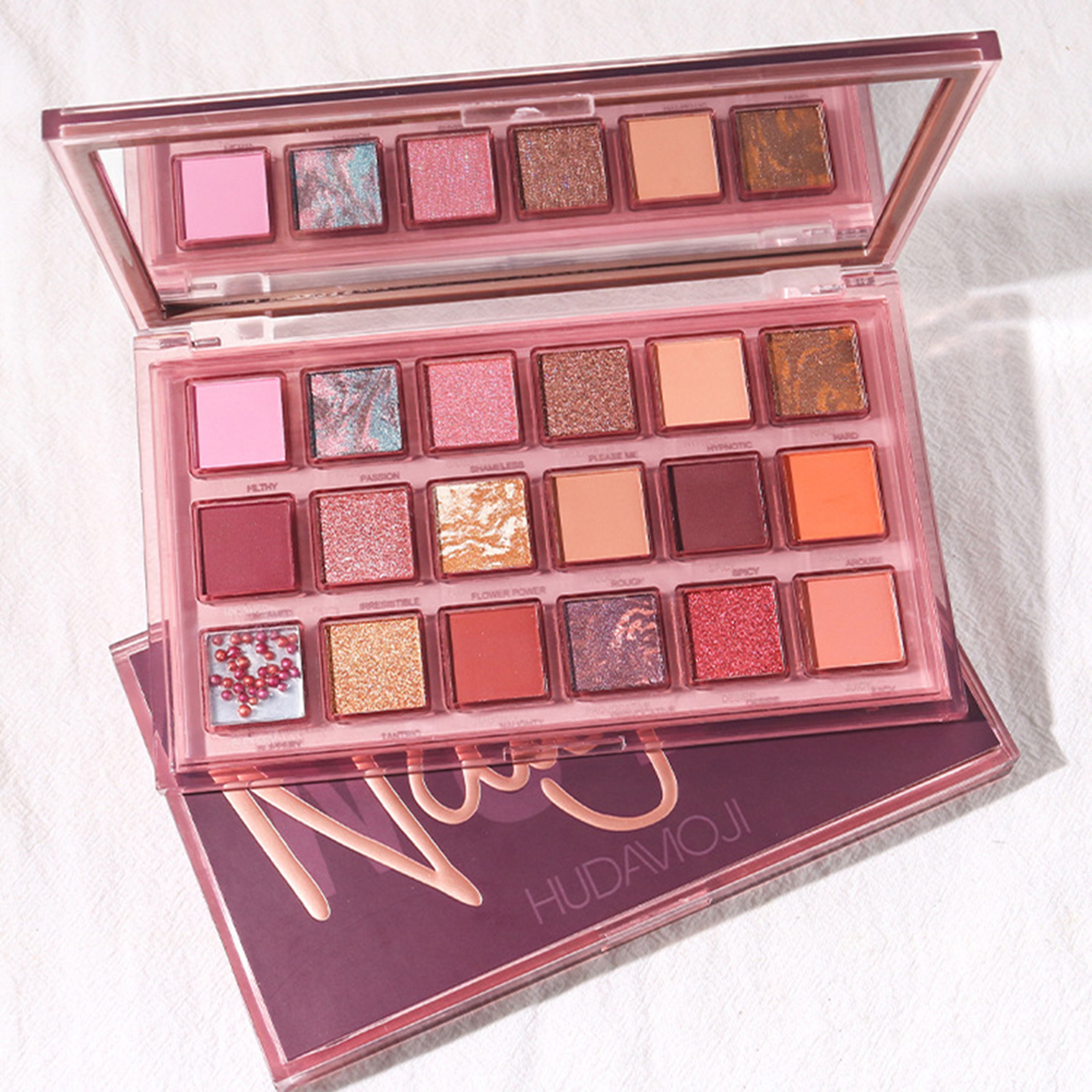 Waterproof Pomegranate Seeds Eyeshadow Palette Shimmer Matte Cosmetic Beauty Makeup – view 4