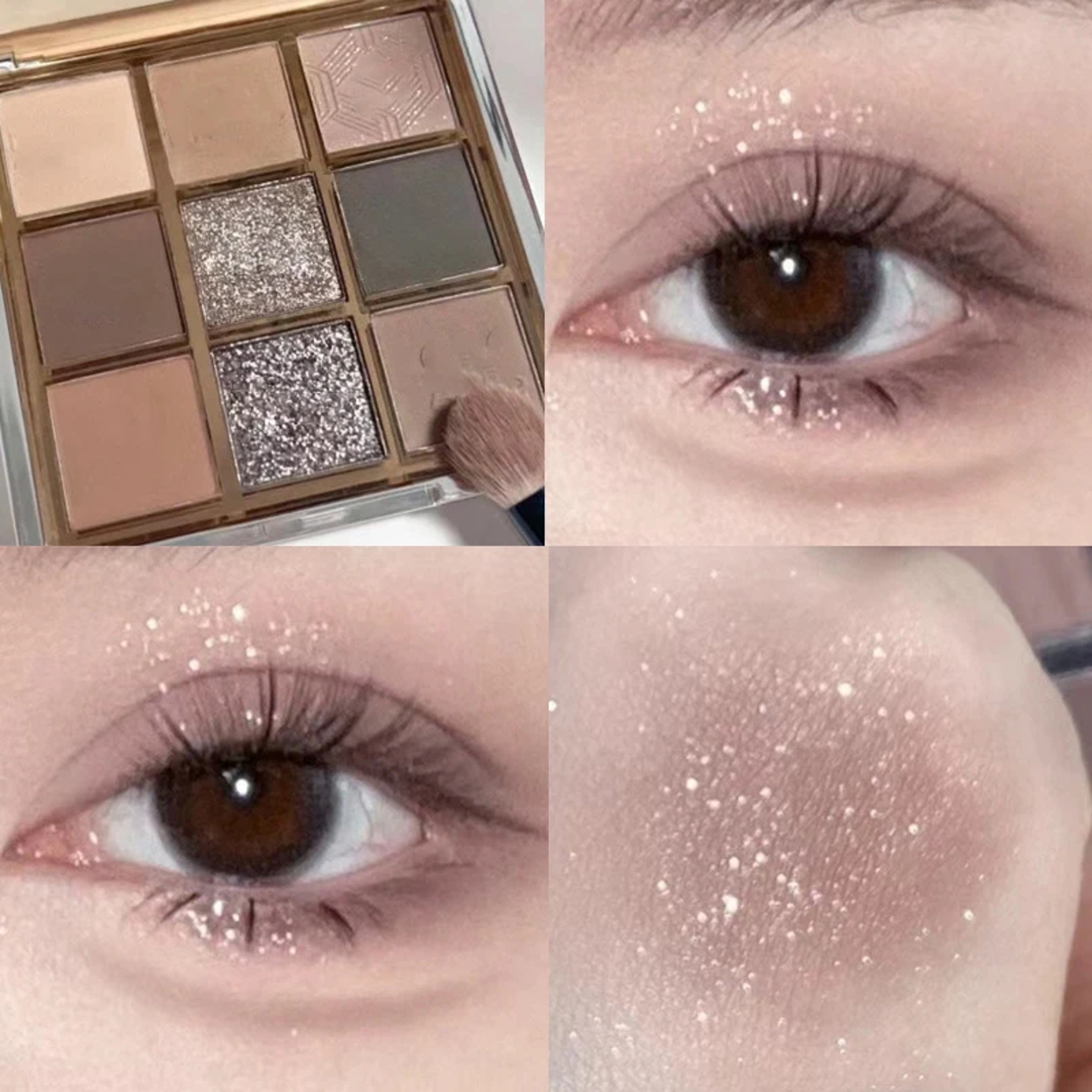 Dark Punk Smoked Eyeshadow Palette Blue Black Pearl Matte Makeup Palette Brightening Shimmer Eye Shadow for Smokey Glam – view 8