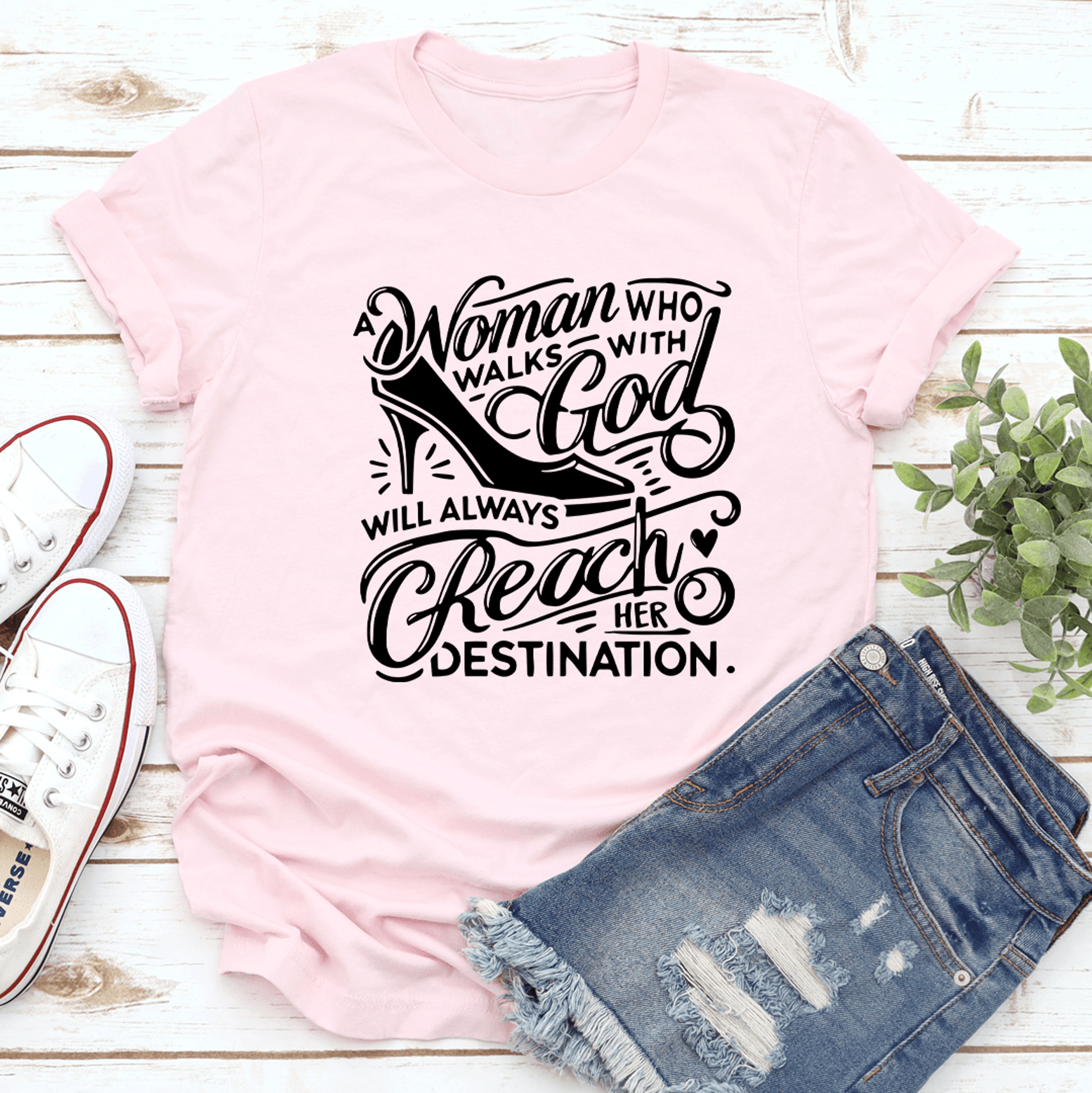 A Woman Who Walks With God Tee 2