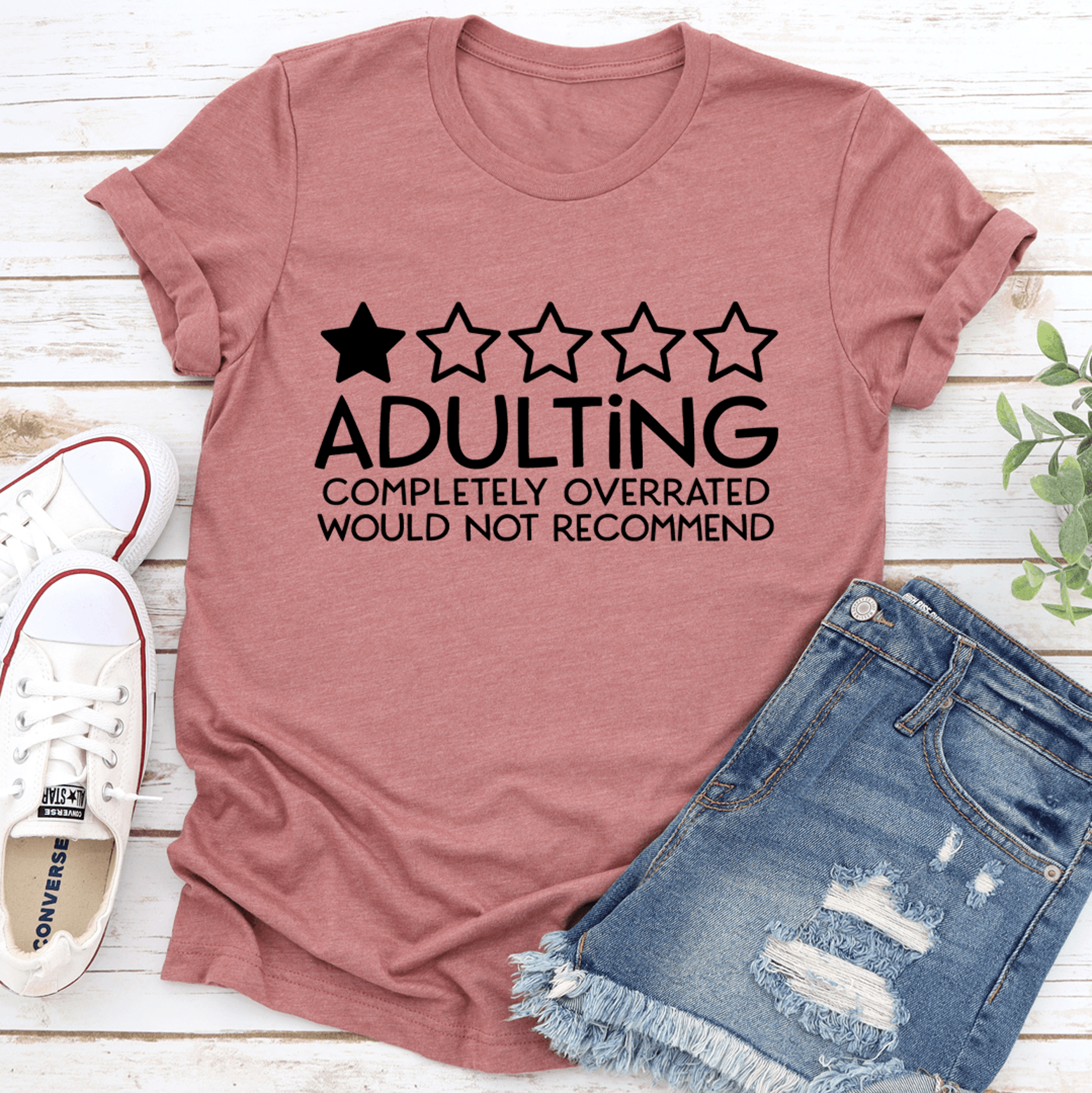 Adulting Completely Overrated Tee 1