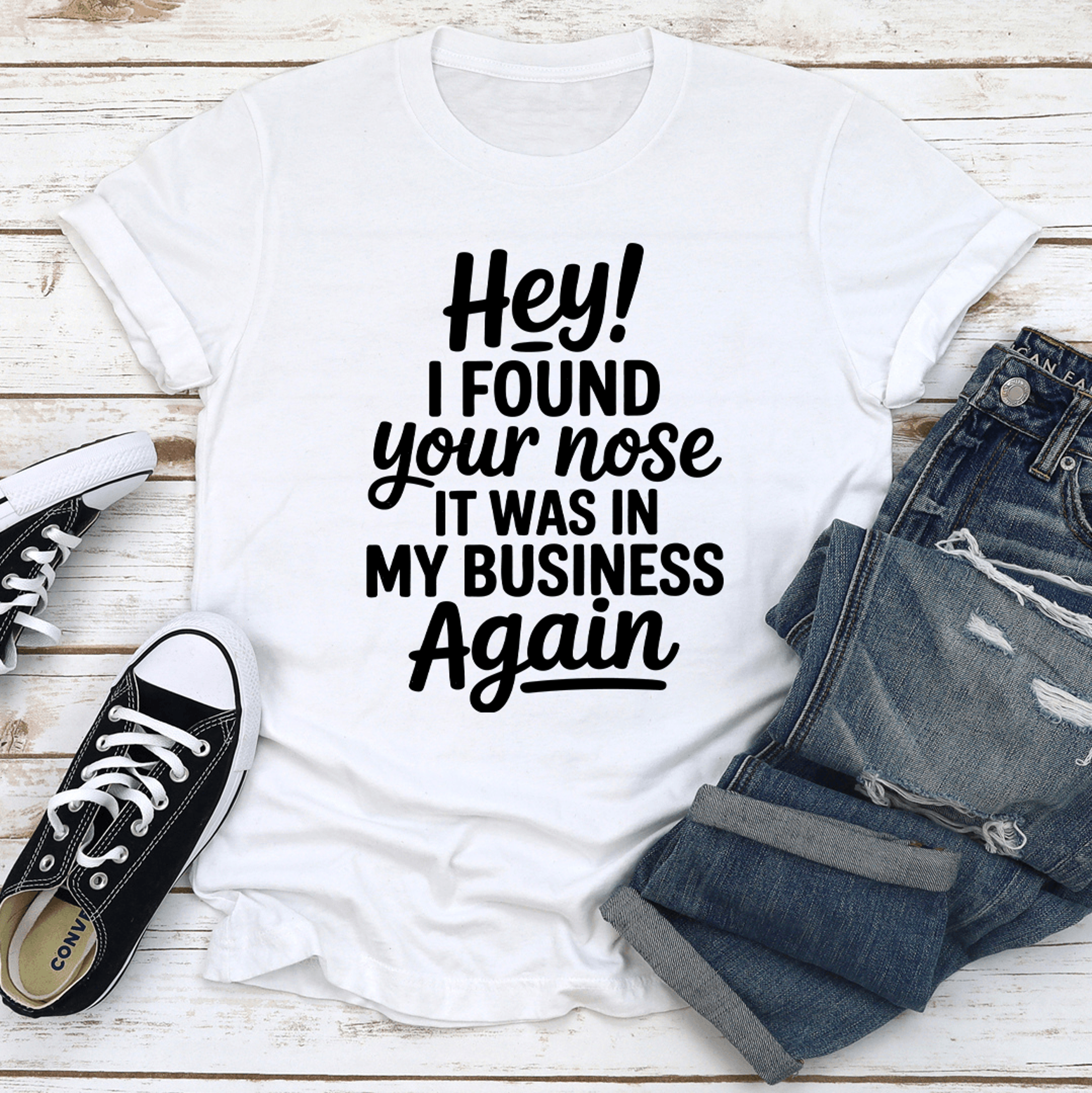 Hey I Found Your Nose Tee 0
