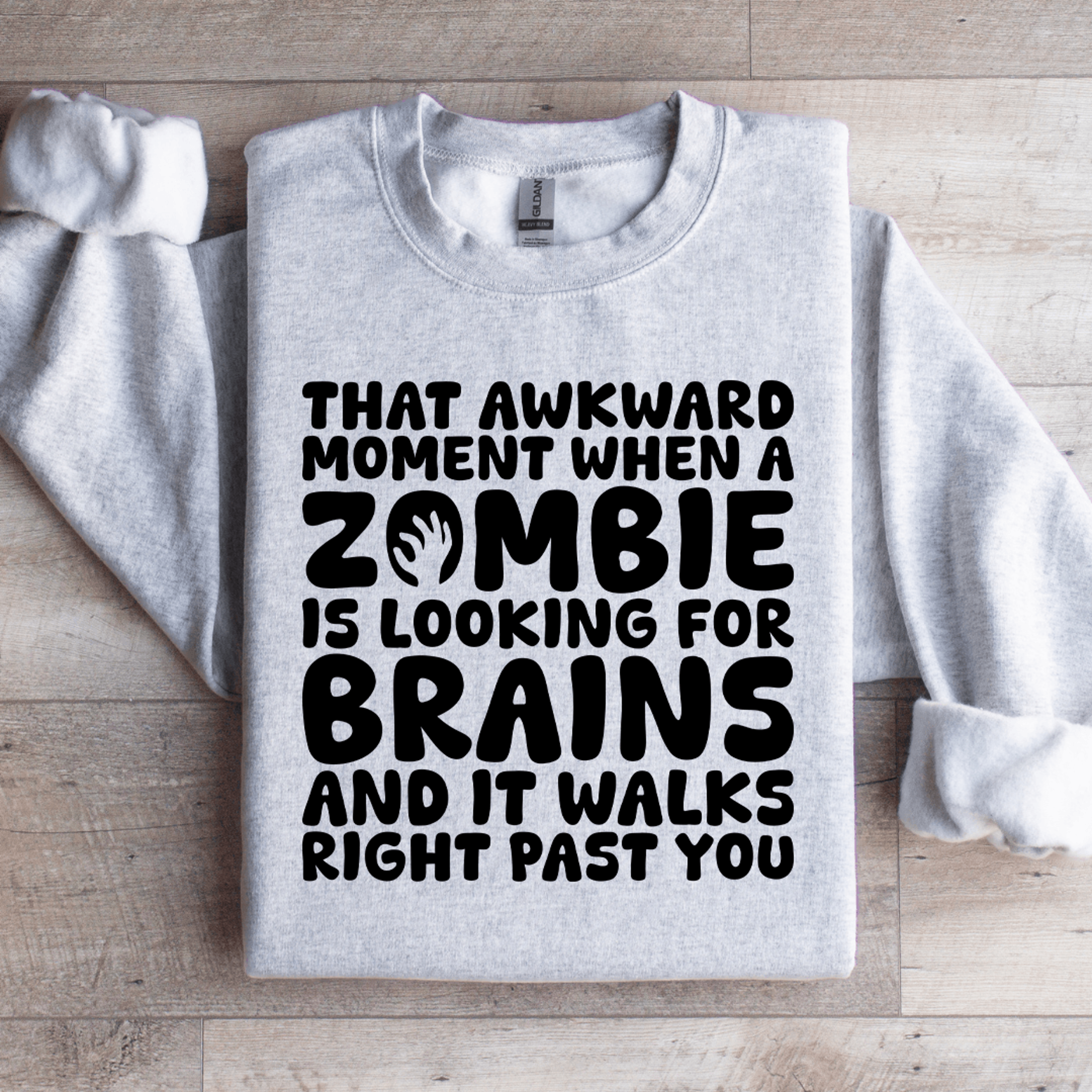 That Awkward Moment When A Zombie Sweatshirt 3