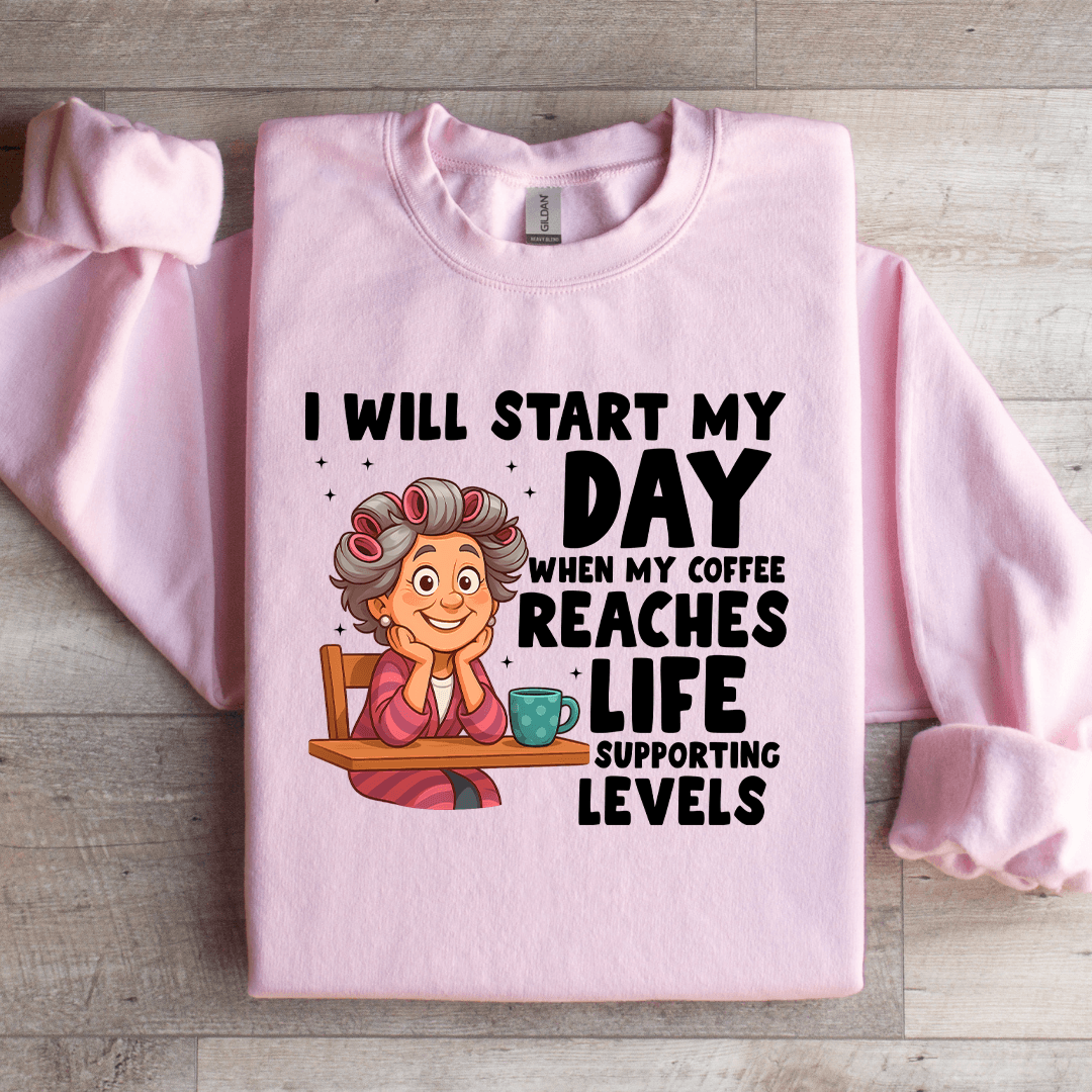 I Will Start My Day When My Coffee Sweatshirt 4