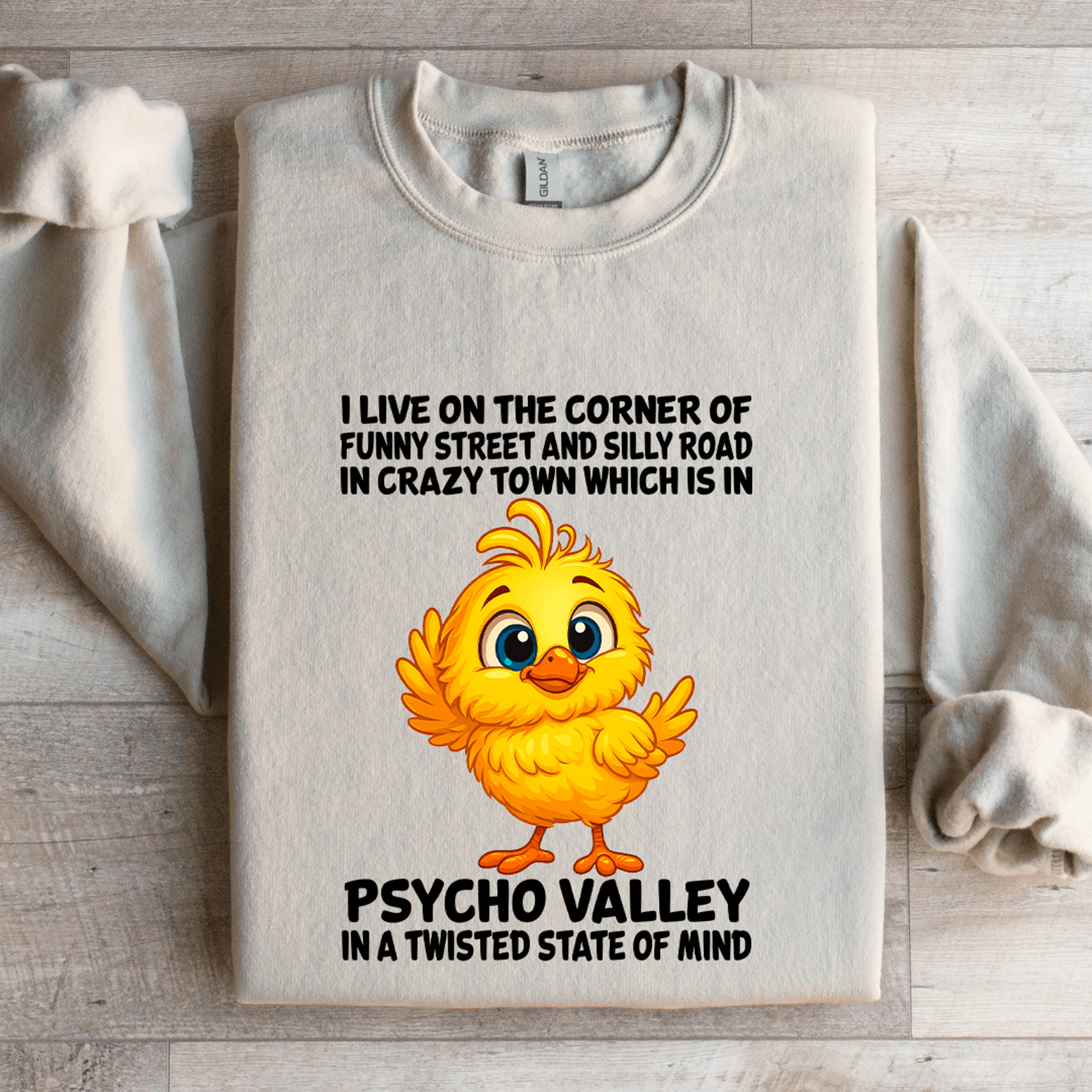 I Live On The Corner Of Funny Street Sweatshirt 4