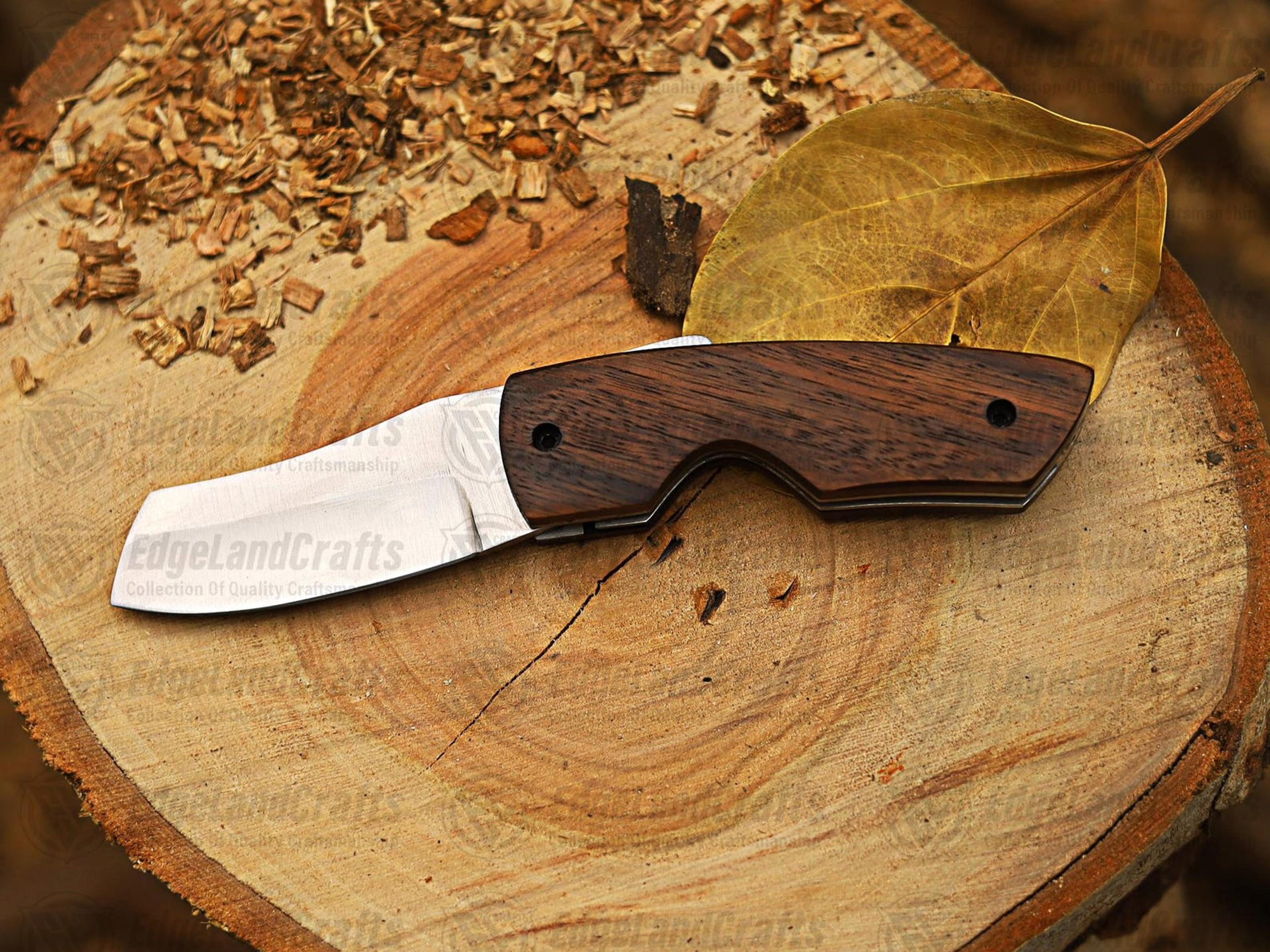 Personalized Compact Stainless Steel Cigar Cutter With Rosewood Handle  Ideal Travel Gift For Cigar
