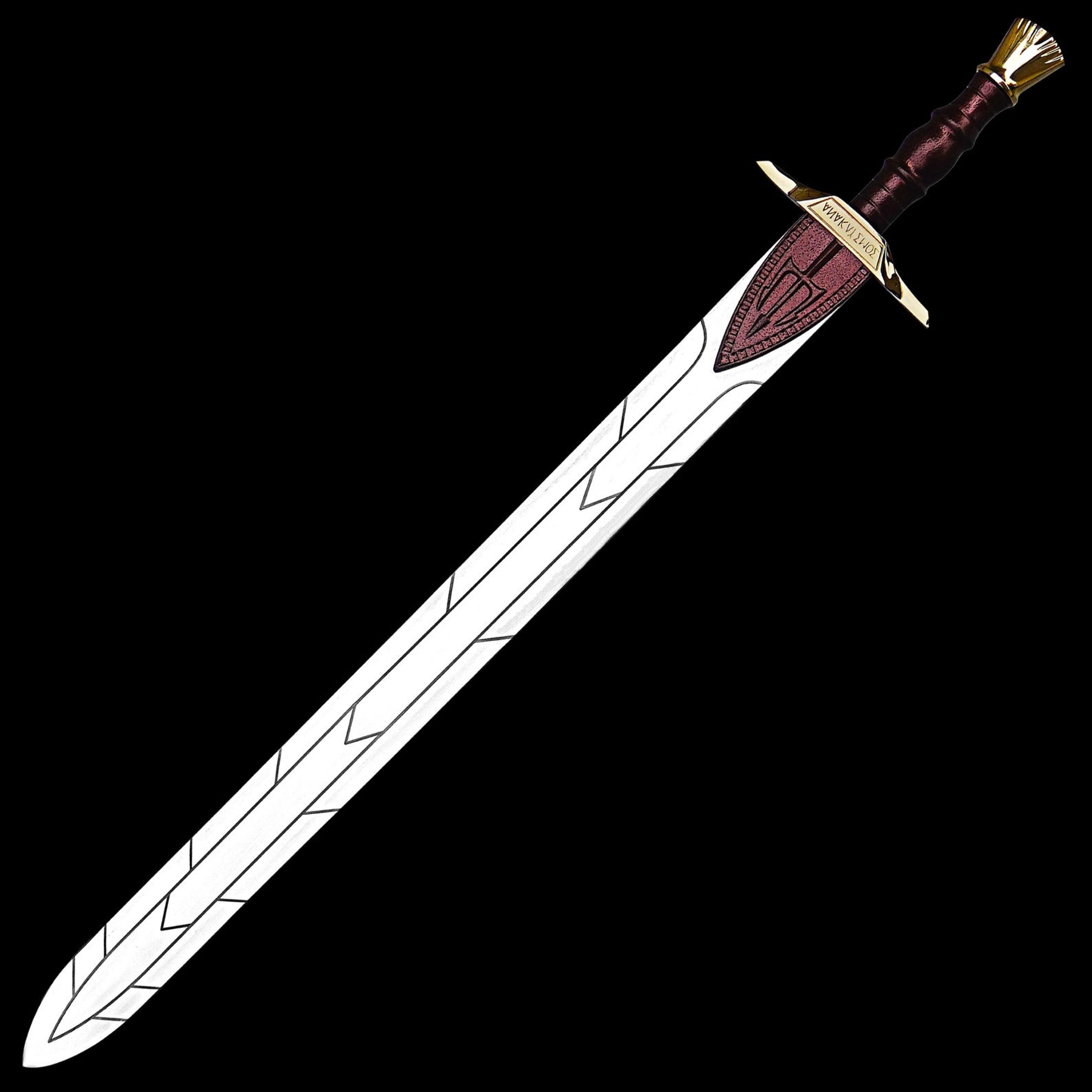 Percy Jackson Riptide Anaklusmos Sword Collectible With Leather Sheath Perfect Anniversary Gift For