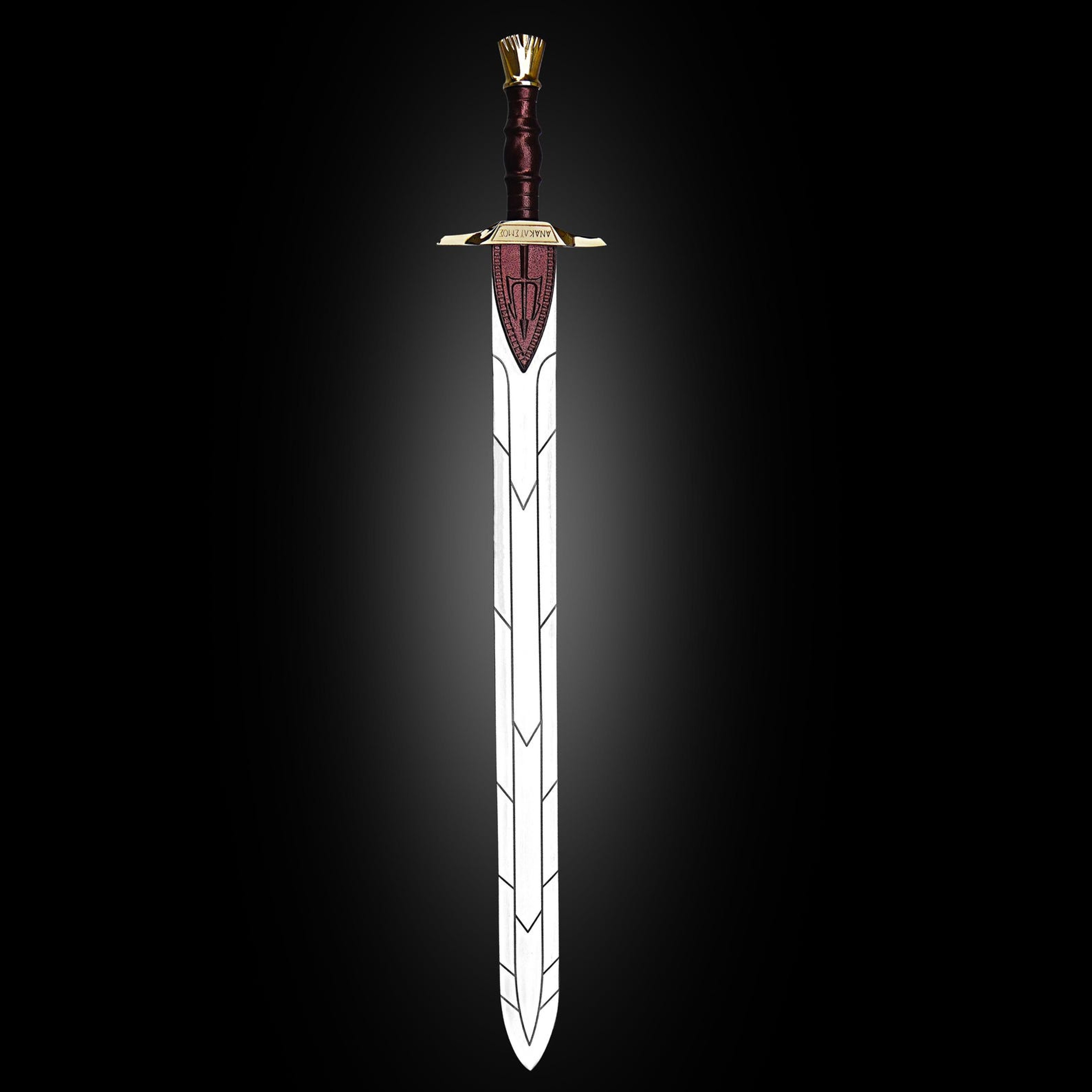 Percy Jackson Riptide Anaklusmos Sword Collectible With Leather Sheath Perfect Anniversary Gift For