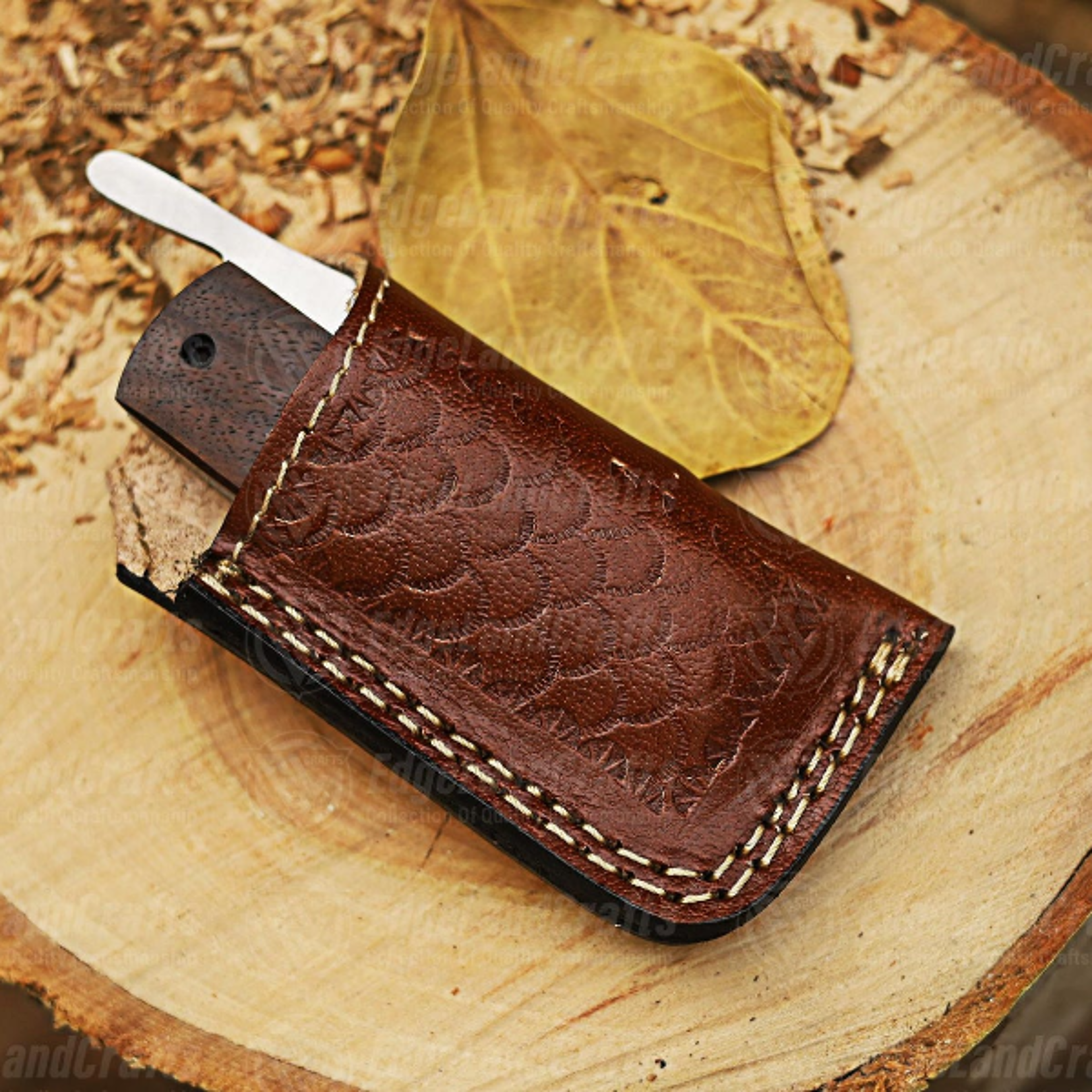 Personalized Compact Stainless Steel Cigar Cutter With Rosewood Handle  Ideal Travel Gift For Cigar