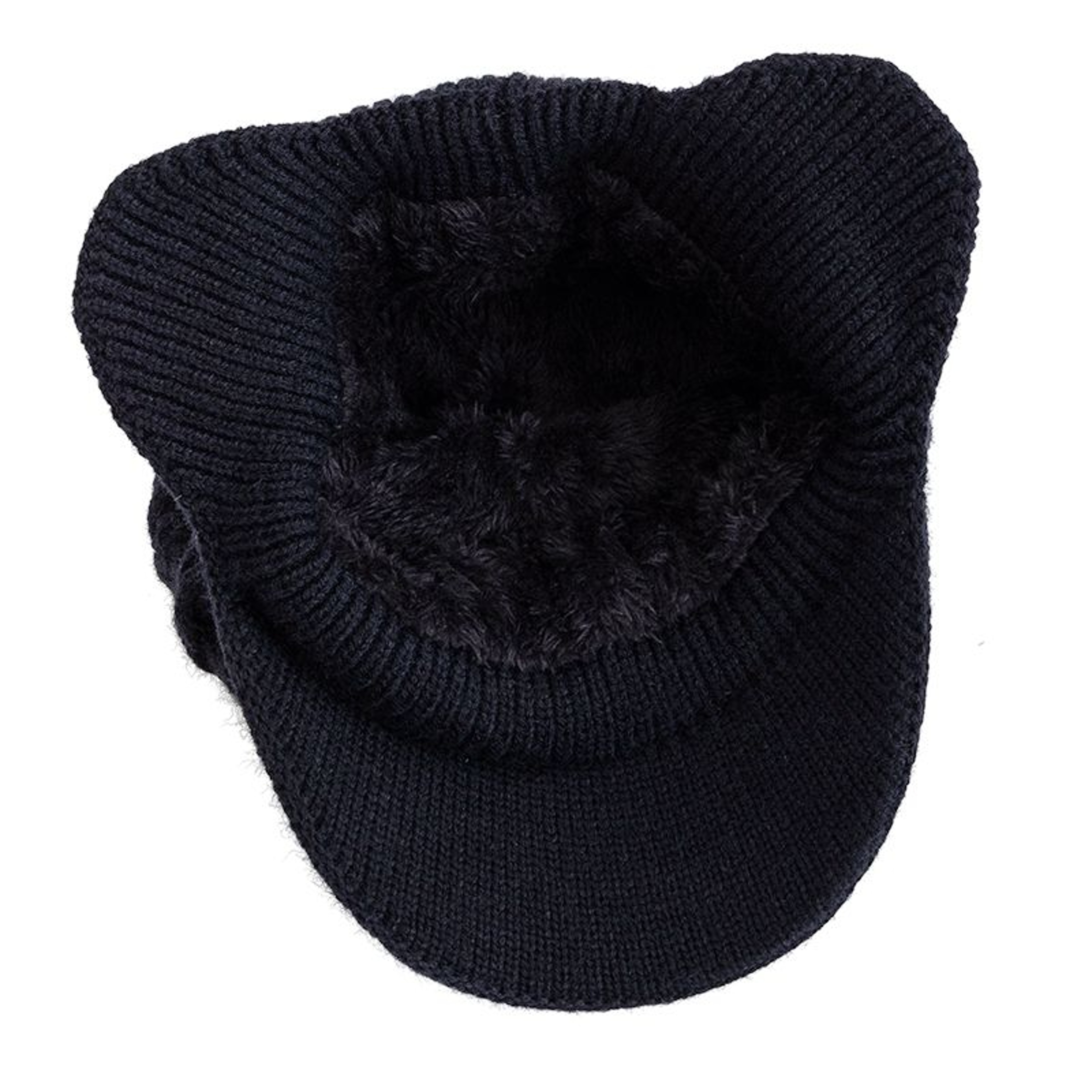Winter Earflap Beanie For Cold Wind Protection Thick Knit Hat With Plush Lining 5