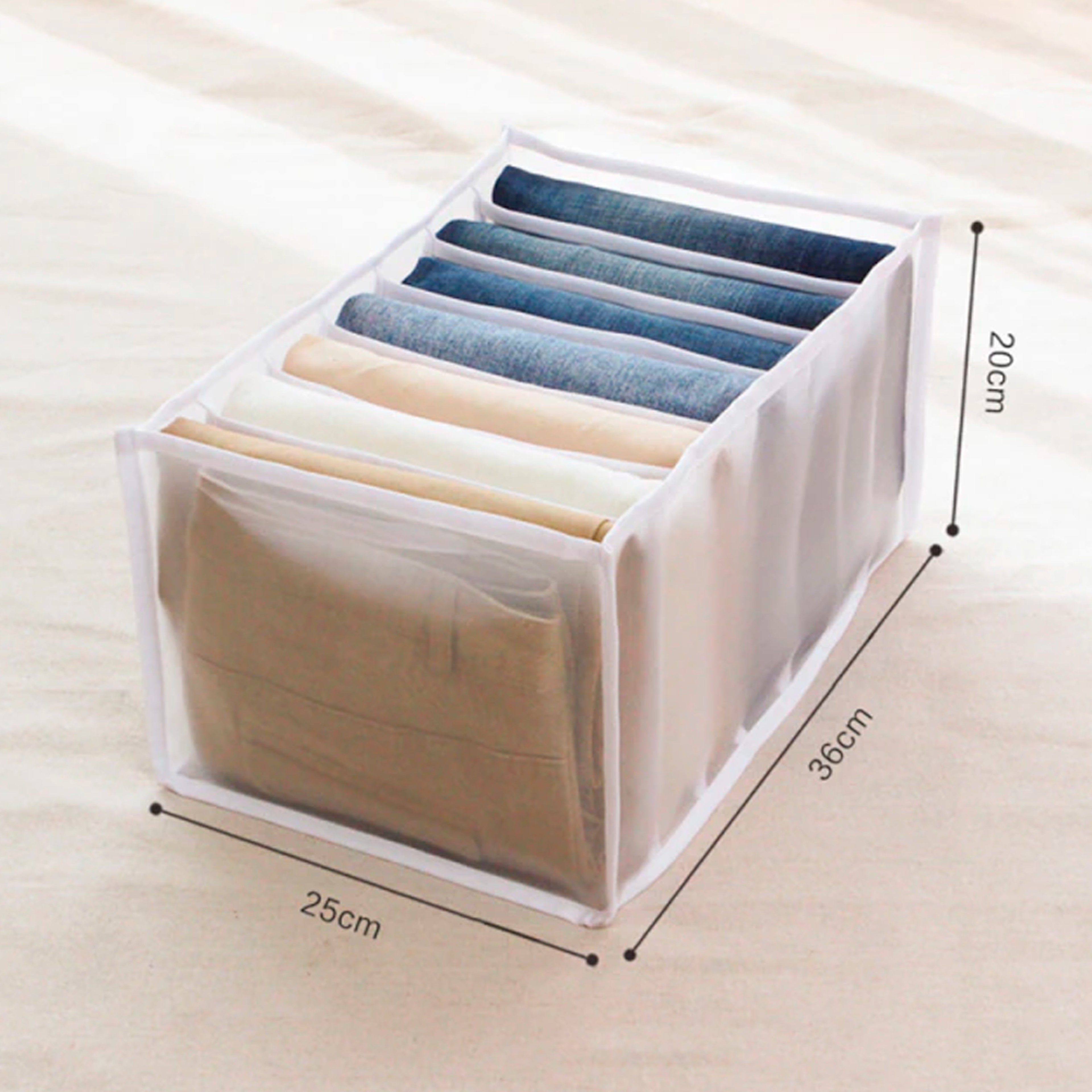 wardrobeclothesorganizer white small