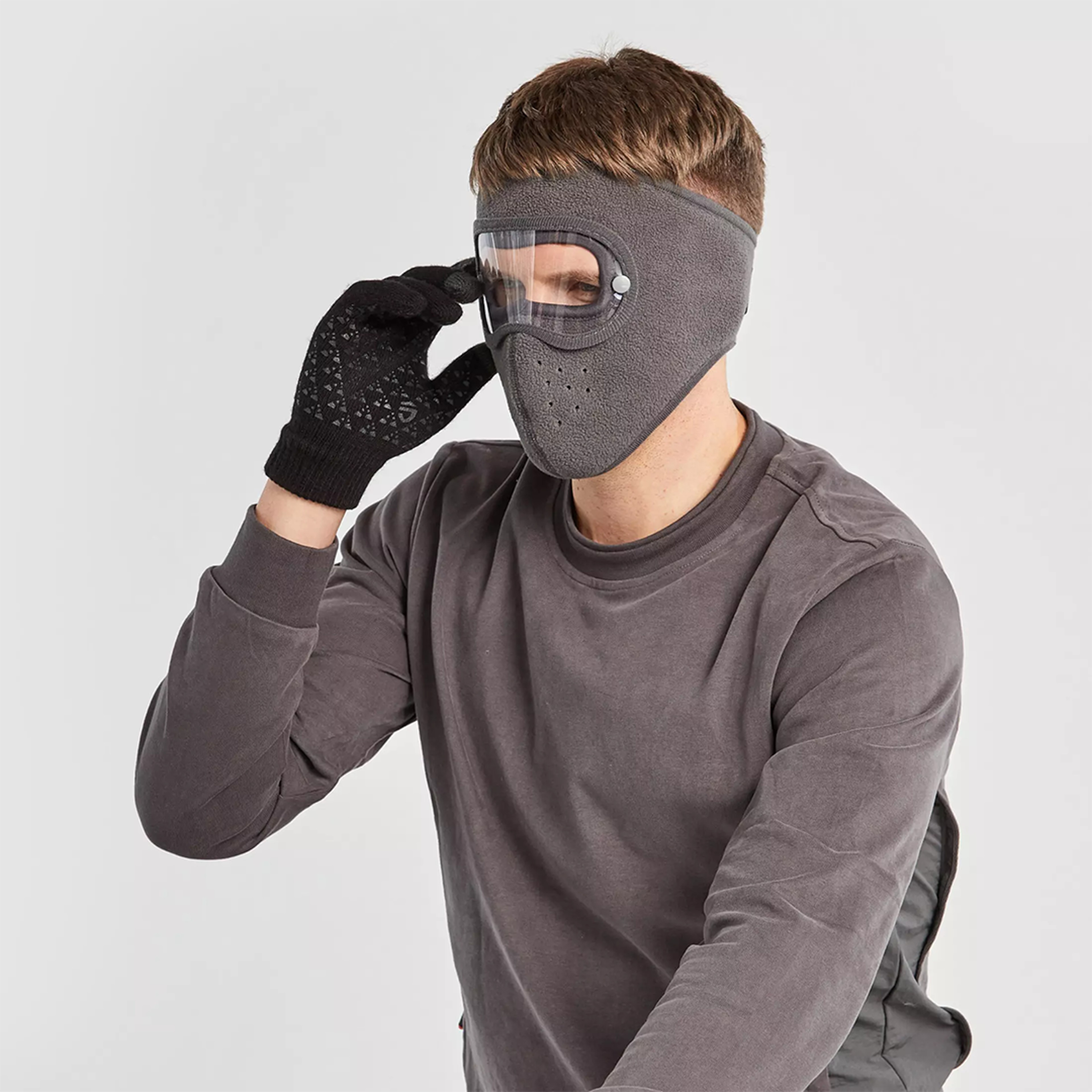 Unisex Full Face Protection Anti-Fog Face Mask – view 2