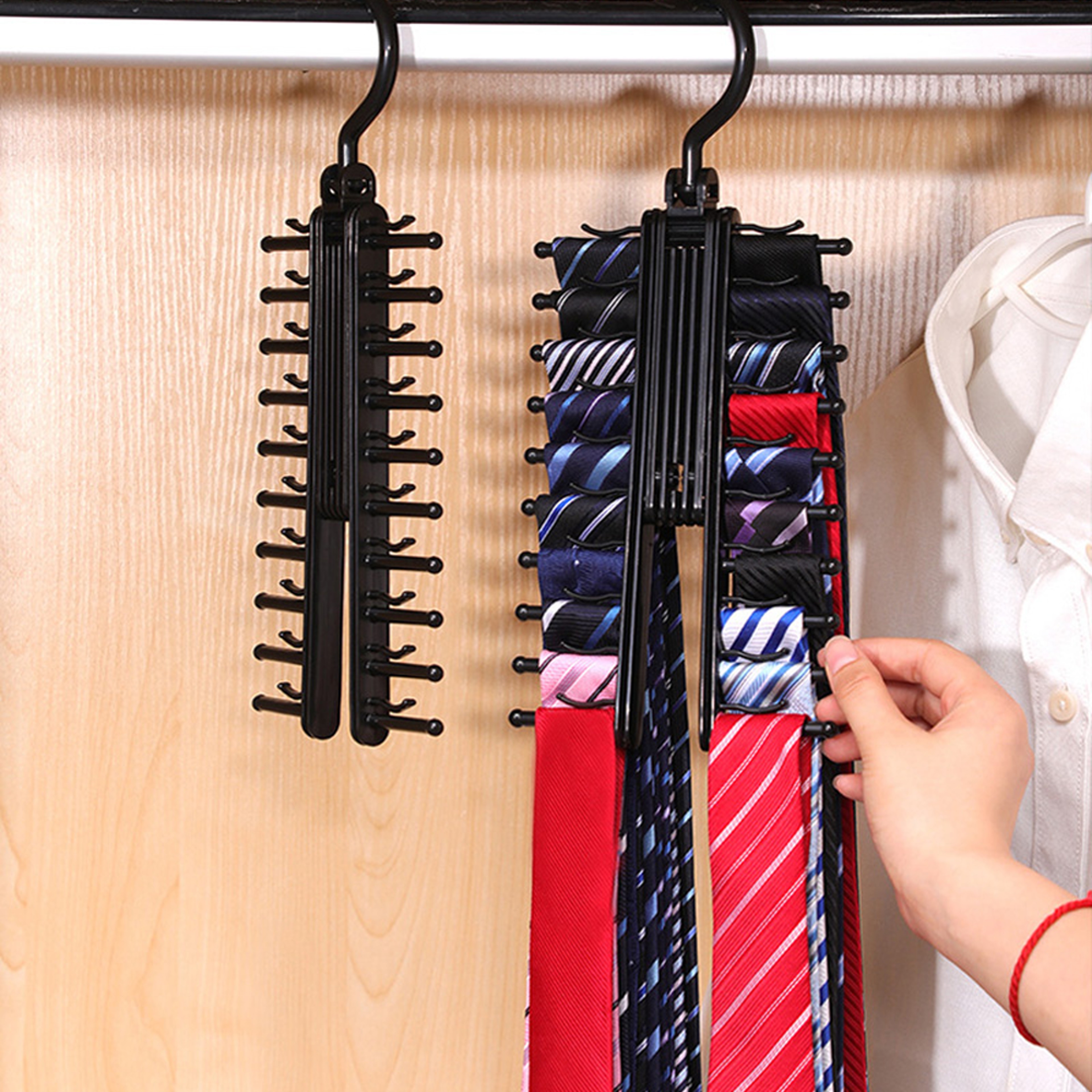 360° Rotating Cross Shaped Tie Hanger – view 2