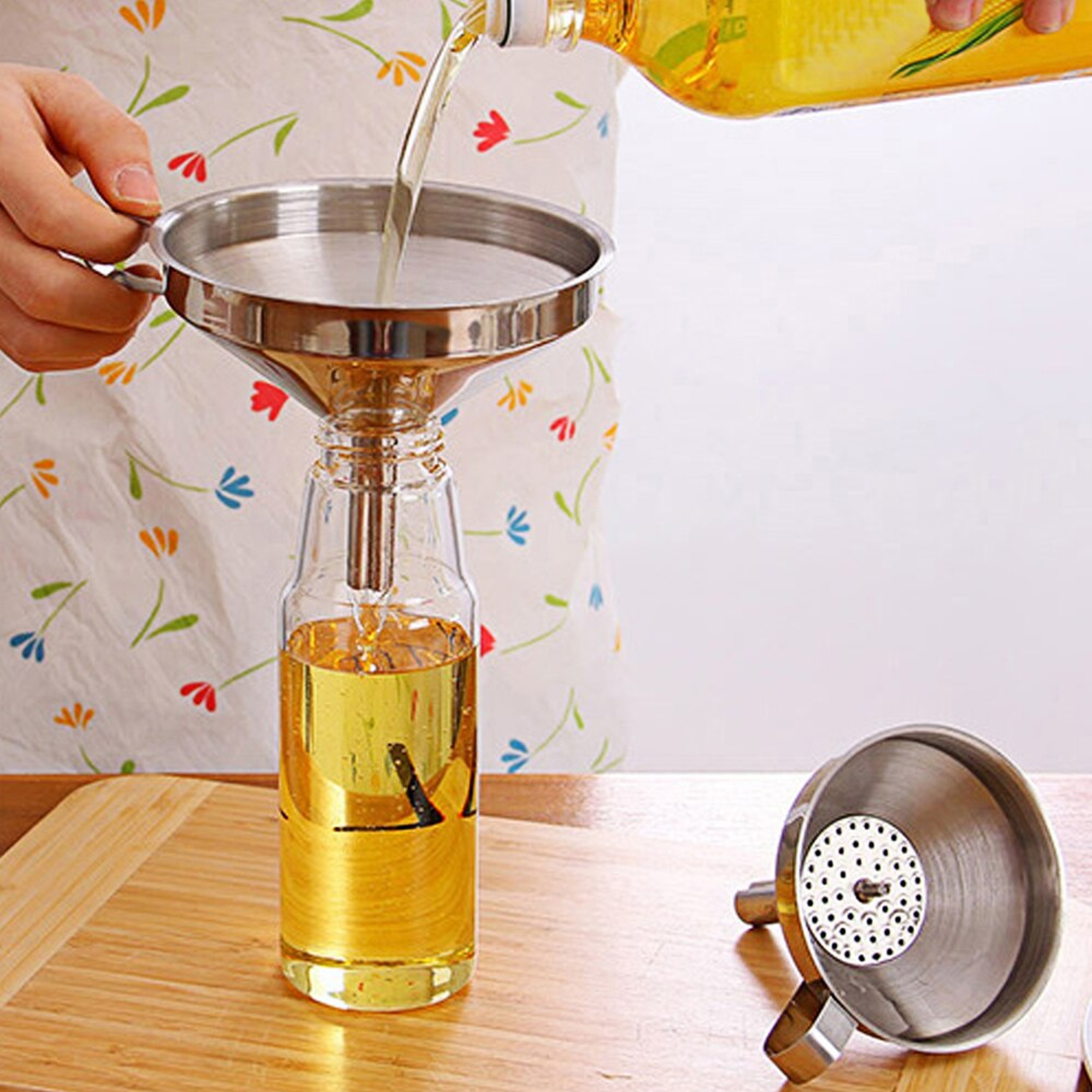 Stainless Steel Kitchen Oil Funnel – view 3