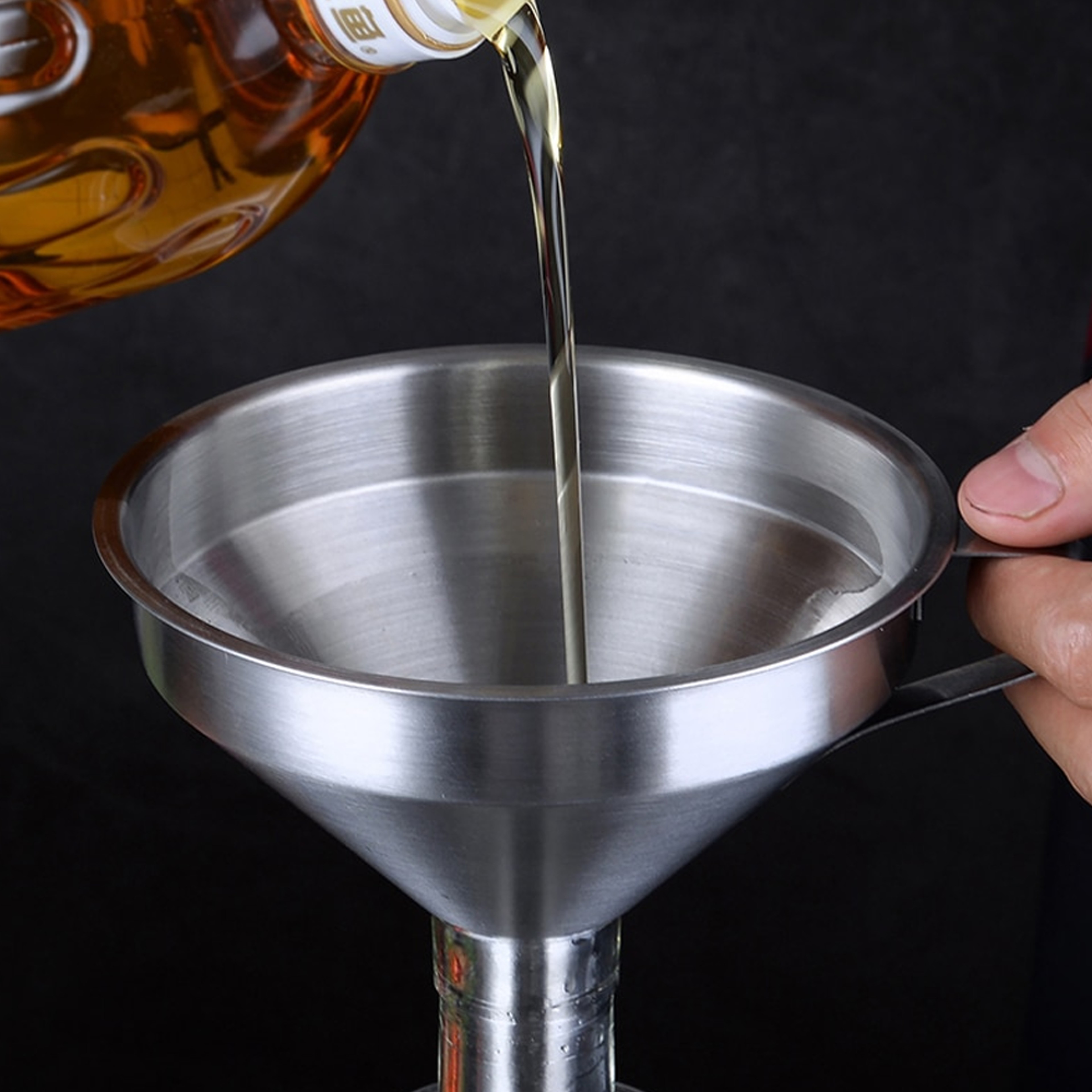 Stainless Steel Kitchen Oil Funnel – view 6
