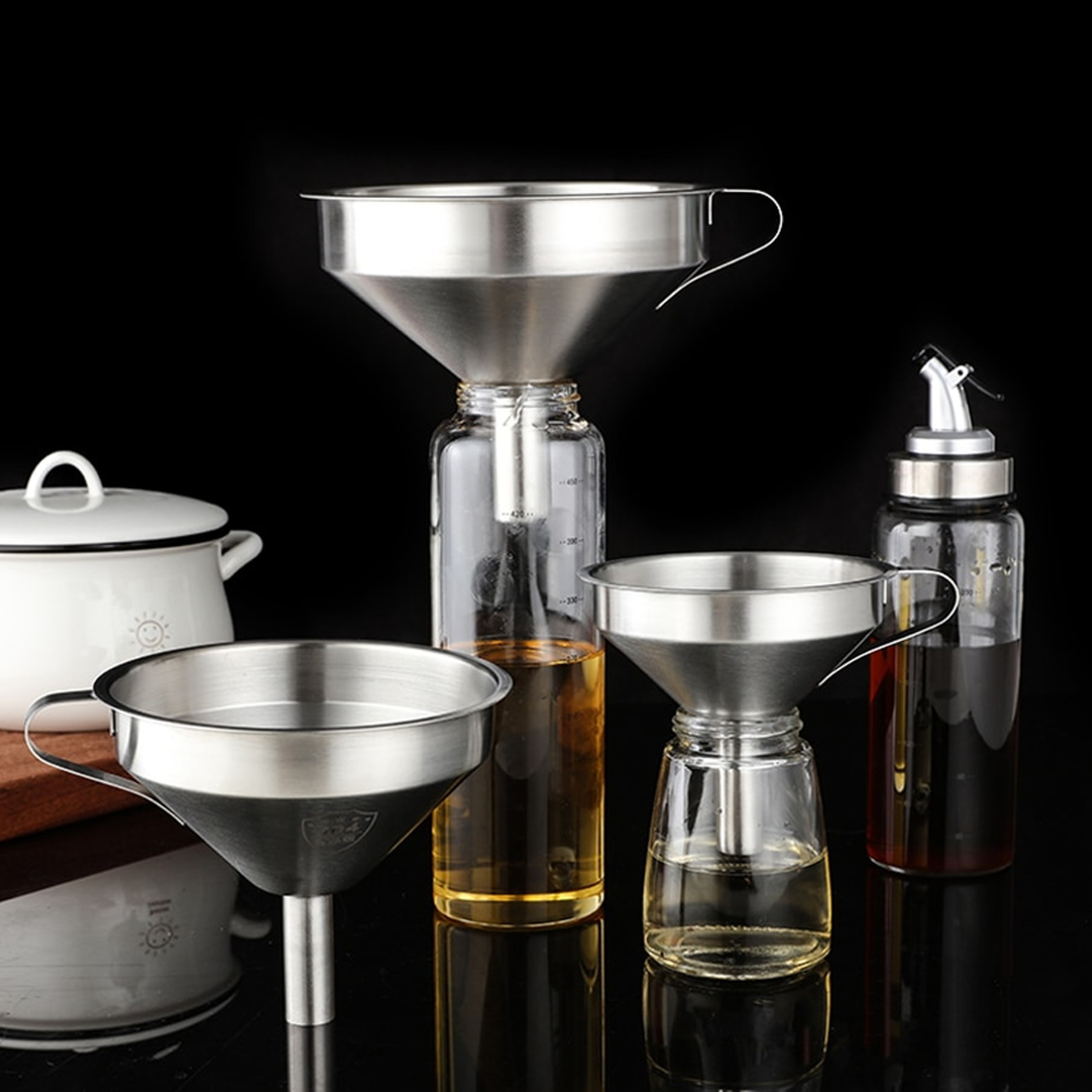 Stainless Steel Kitchen Oil Funnel – view 7