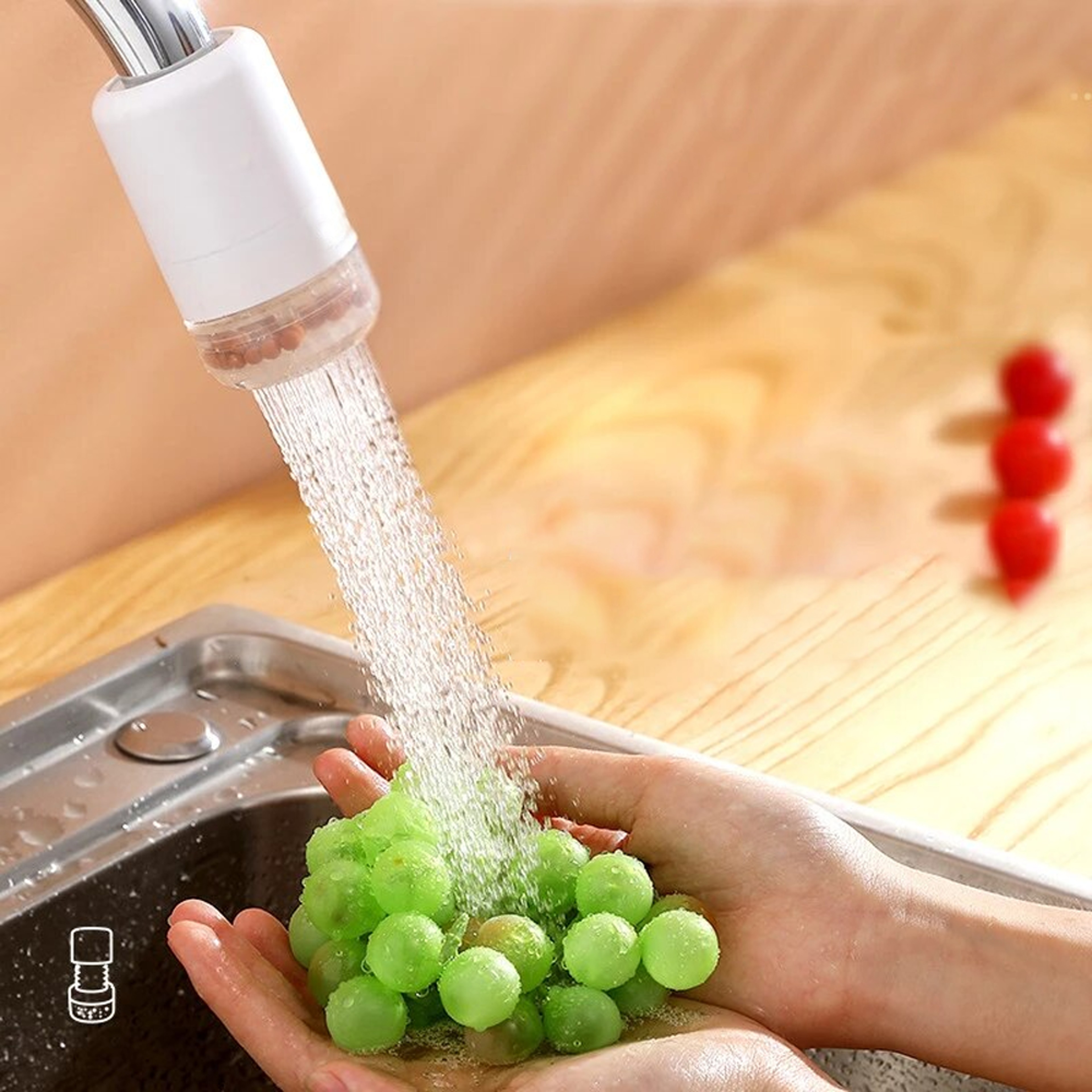 Rotatable Filter Pressurized Shower – view 1