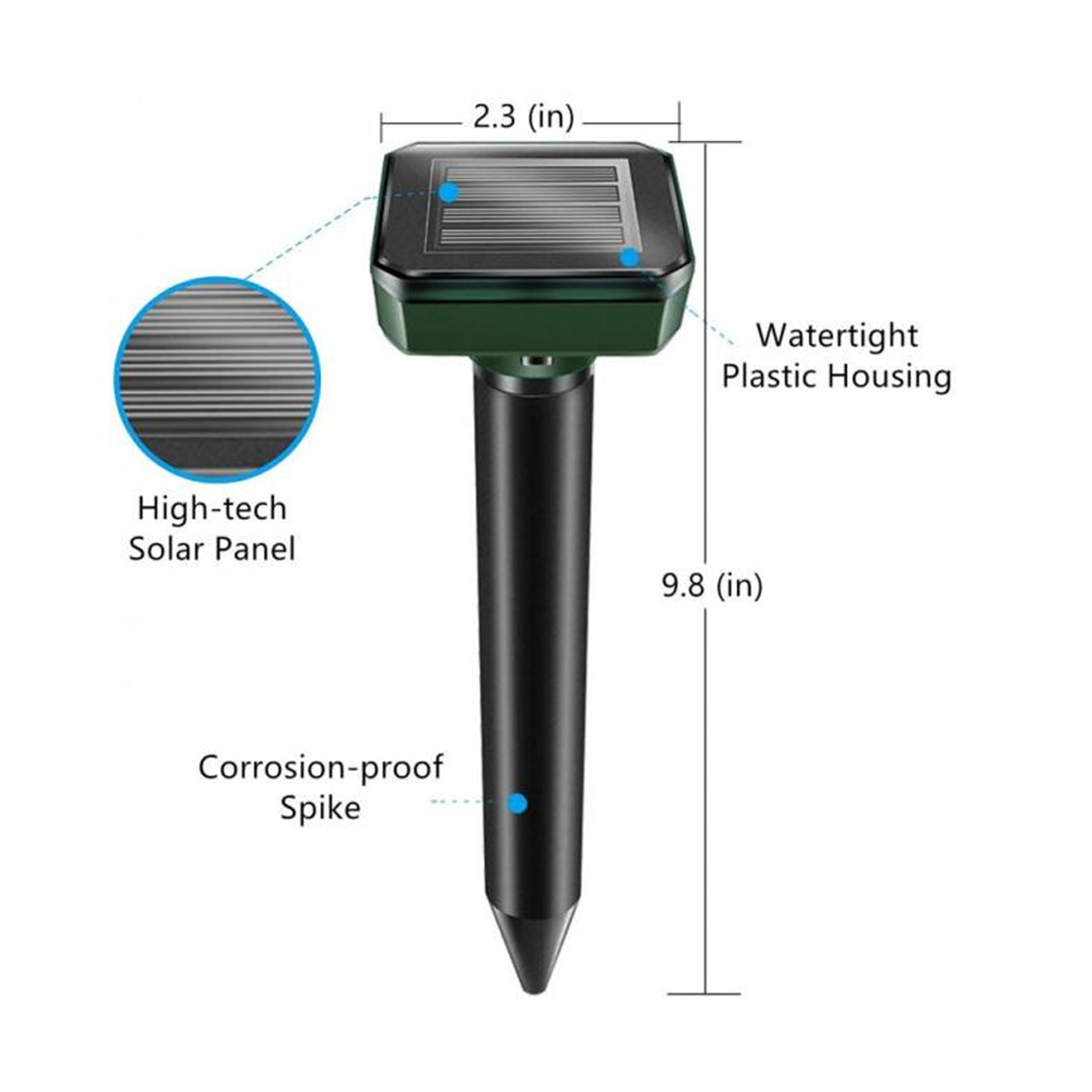 Solar Powered Mole Repeller – view 6