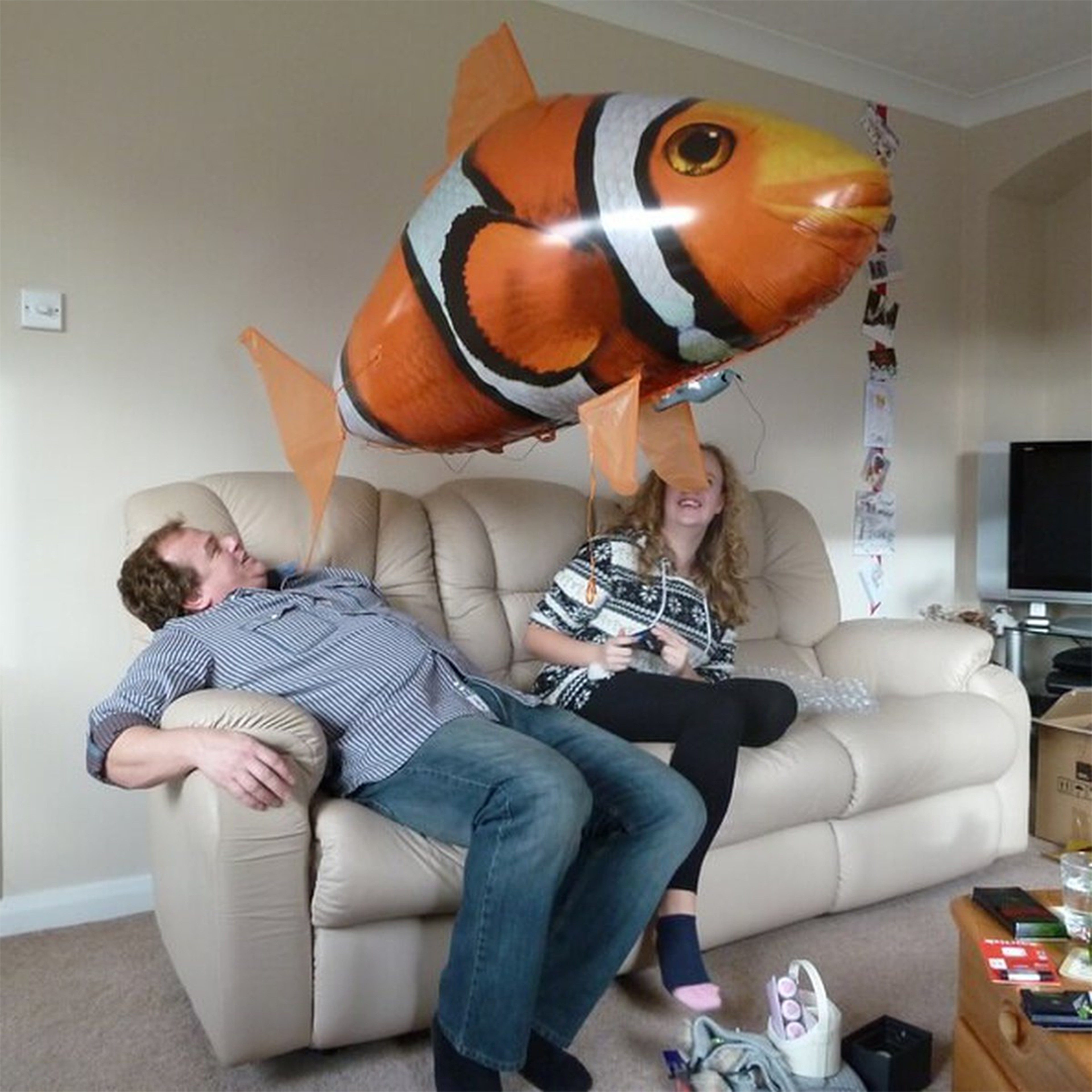 durable RC flying fish balloons for kids