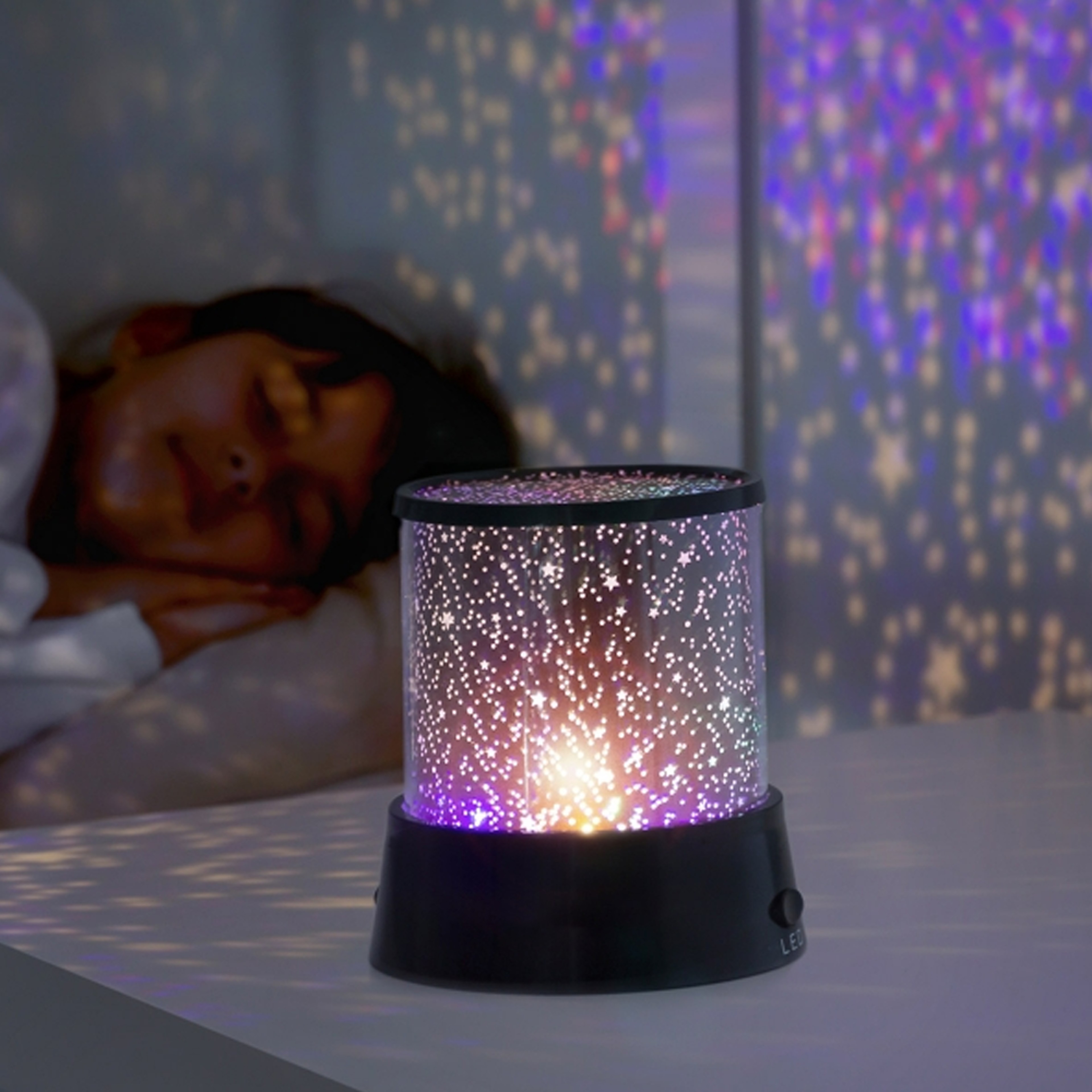 Flashing Colorful Sky Star Master Night Light Projector – view 1