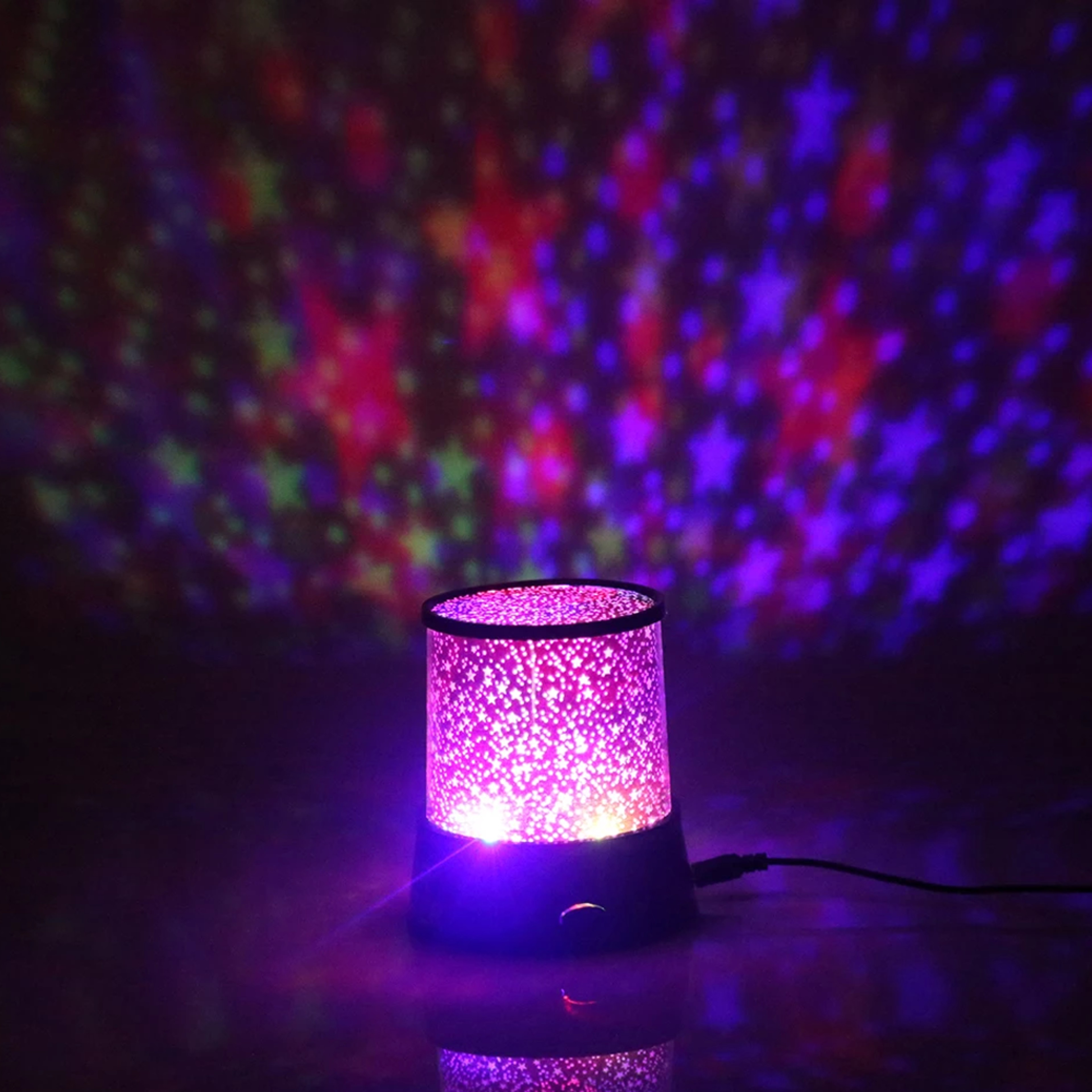 Flashing Colorful Sky Star Master Night Light Projector – view 2