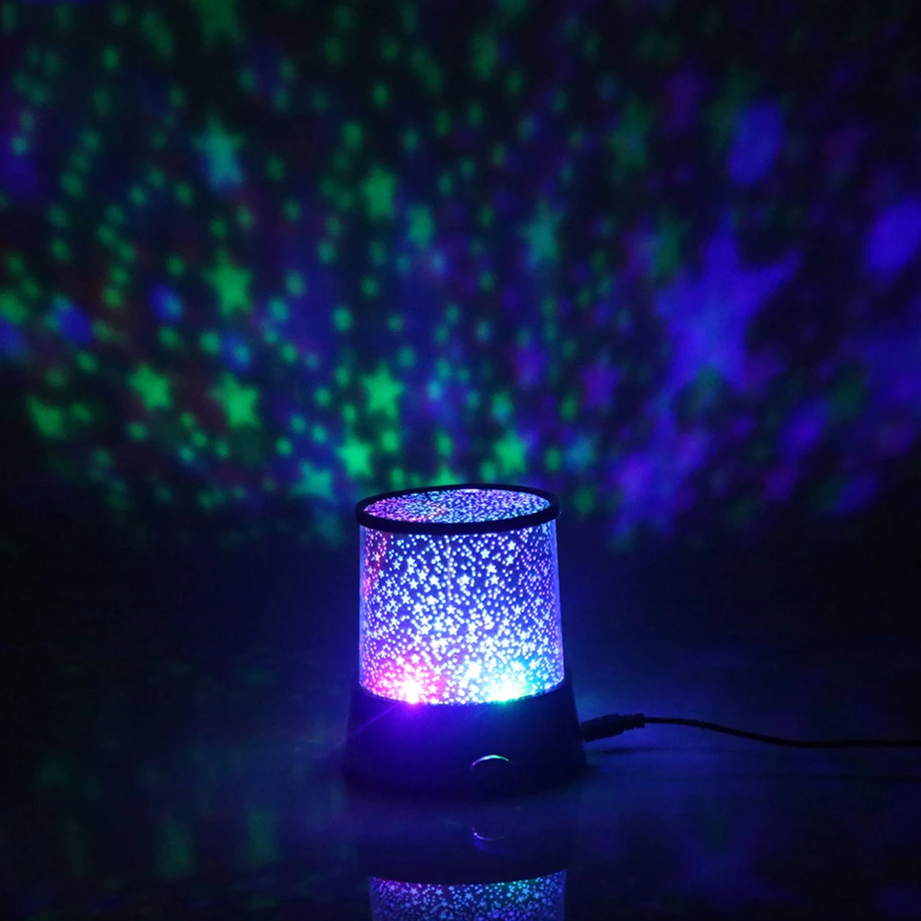 Flashing Colorful Sky Star Master Night Light Projector – view 3