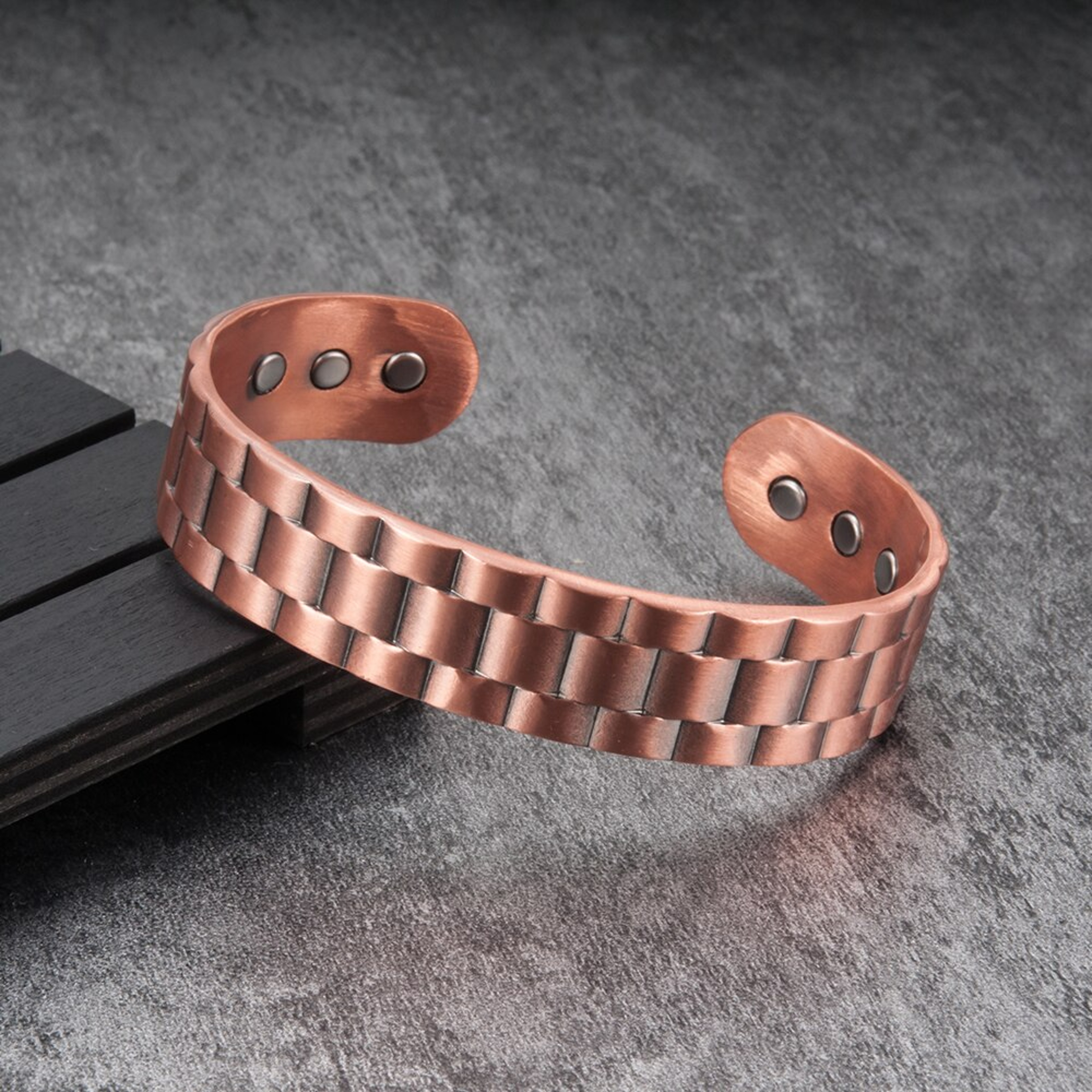 Men's Copper Magnetic Therapy Bracelet – view 3