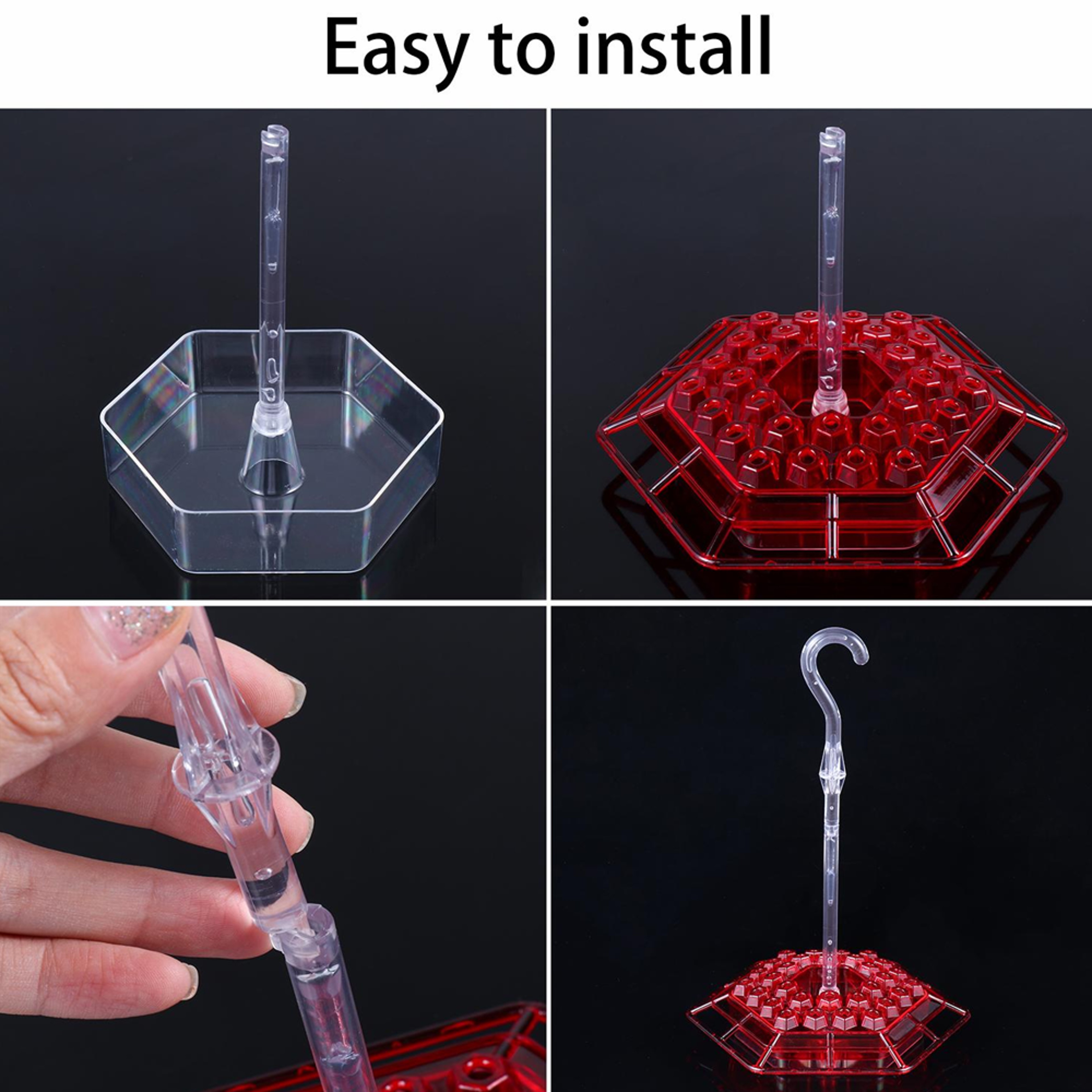 Mary's Hummingbird Feeder with Perch & Built-In Ant Moat – view 6