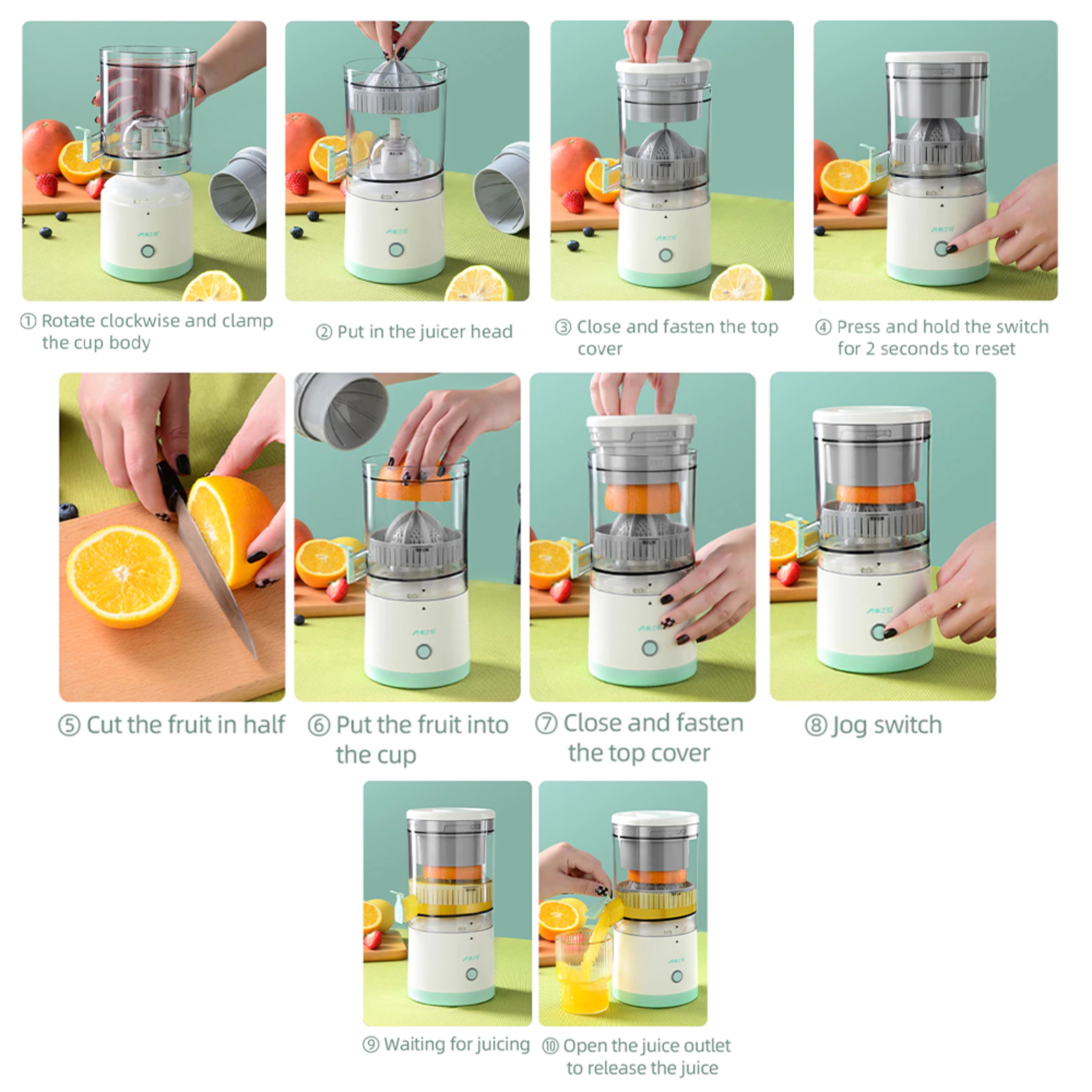USB Charging Automatic Fruit Juicer – view 7