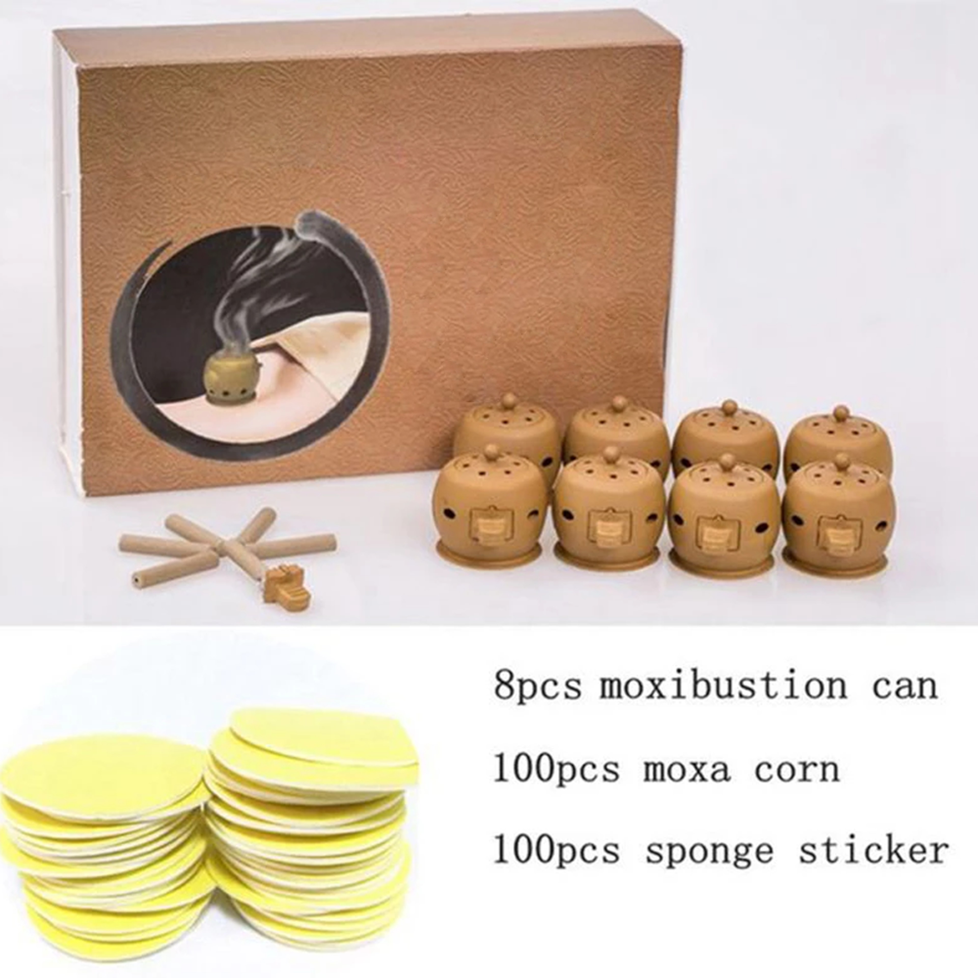 Health Wellness Products Moxa Cupping Detox Set Display