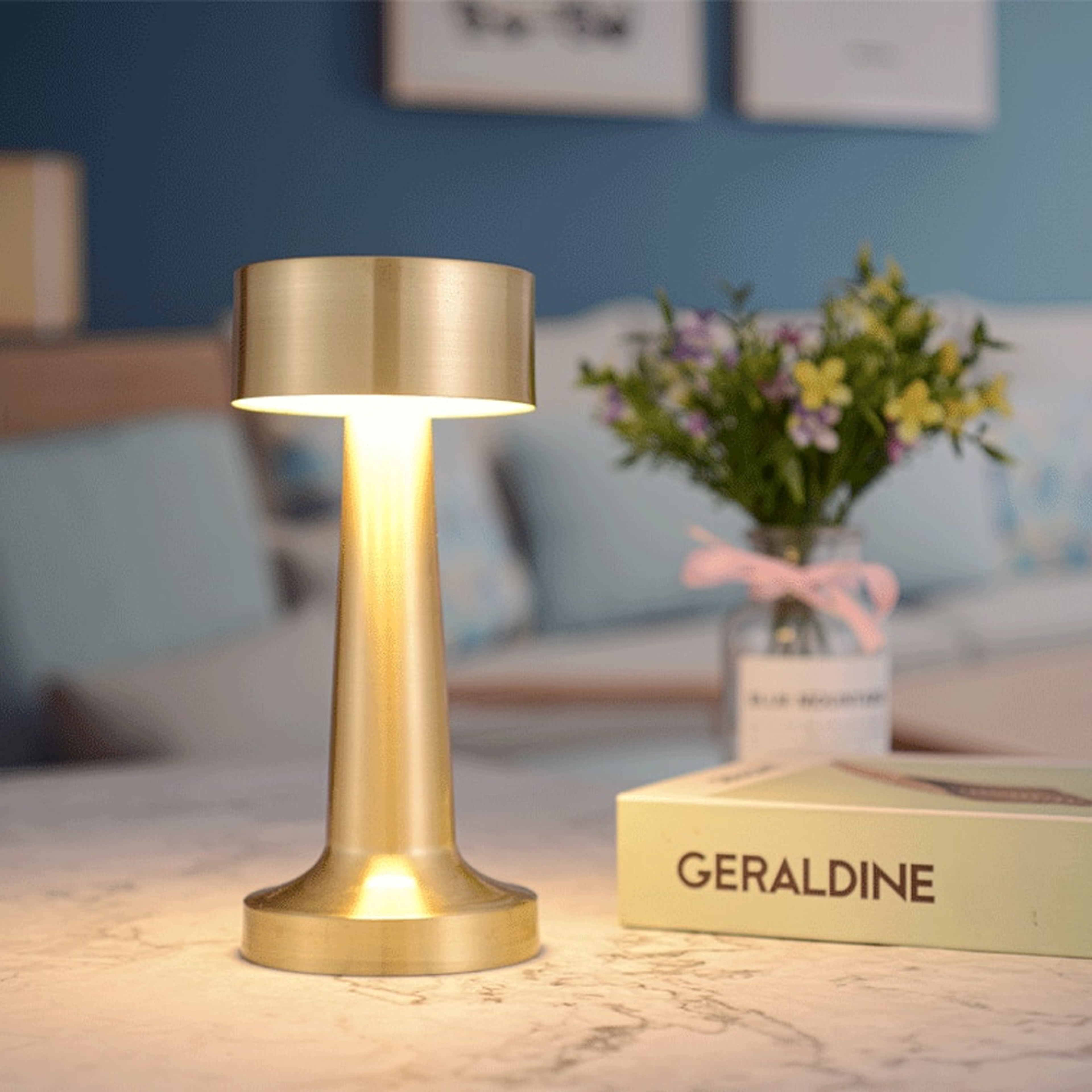 Touch-sensitive Rechargeable LED Table Lamp – view 1