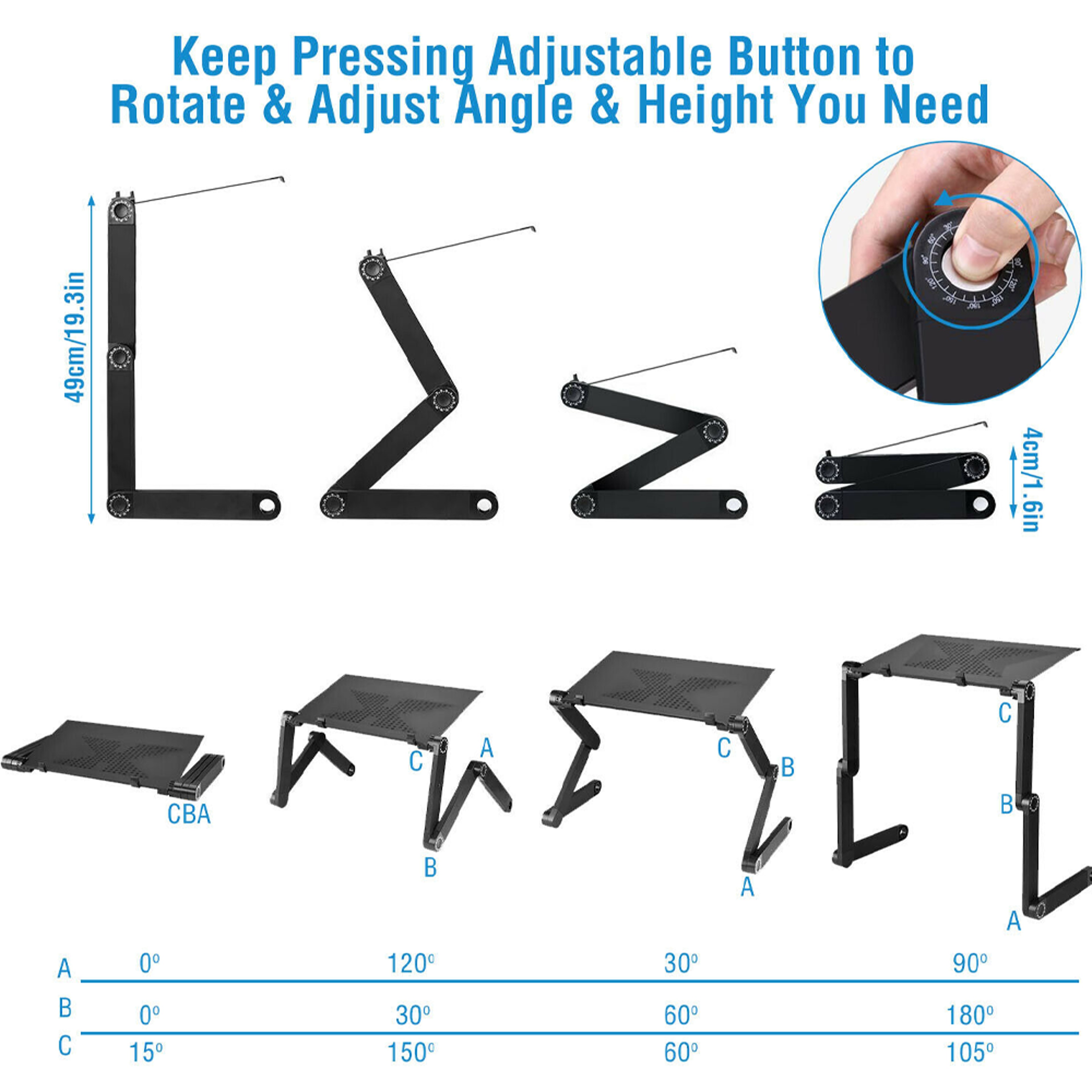 Ergonomic Laptop Stand For Desk – view 7