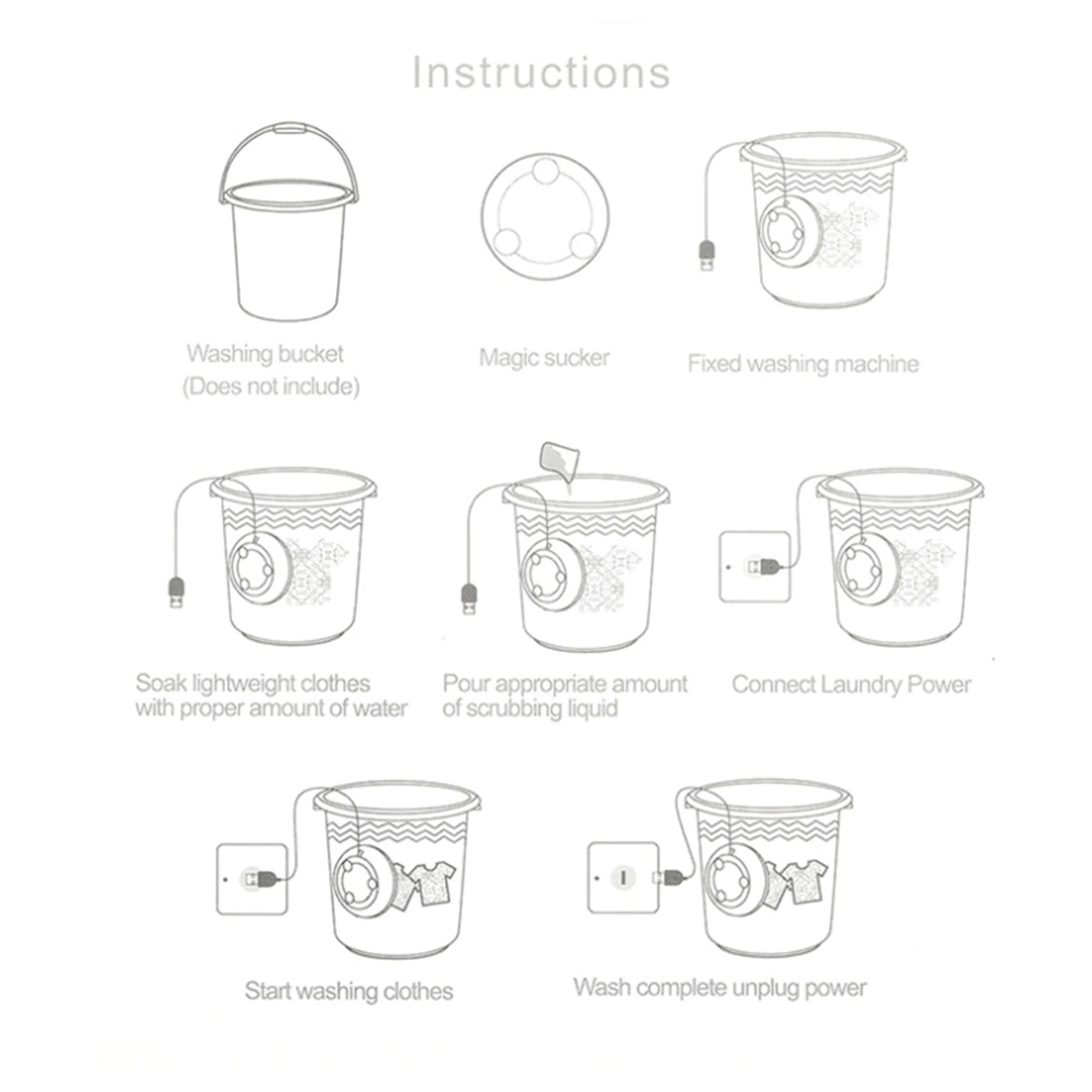 Miracle Mini Portable Eco Washing Machine – view 6