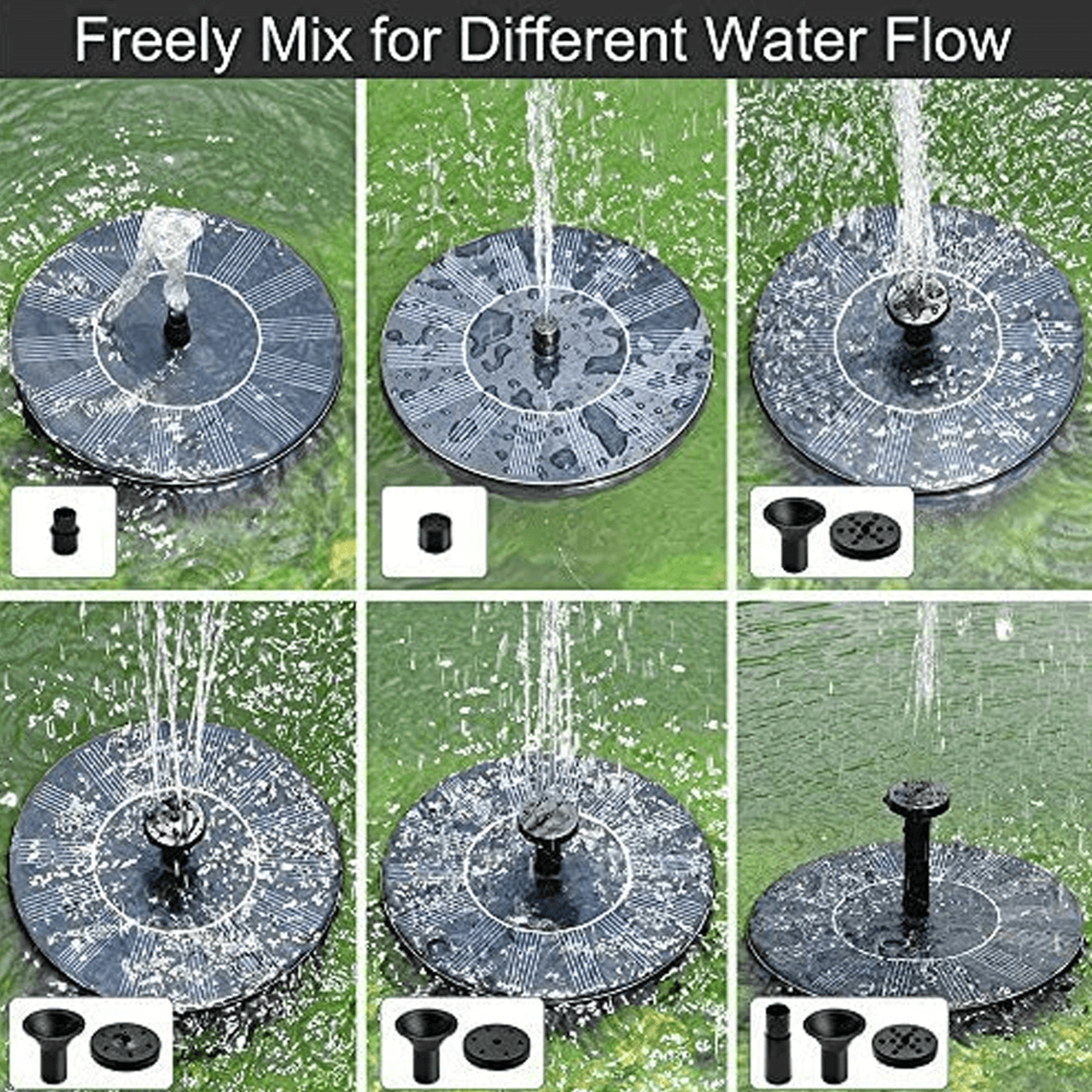 Mini Solar Fountain For Bird Bath – view 6