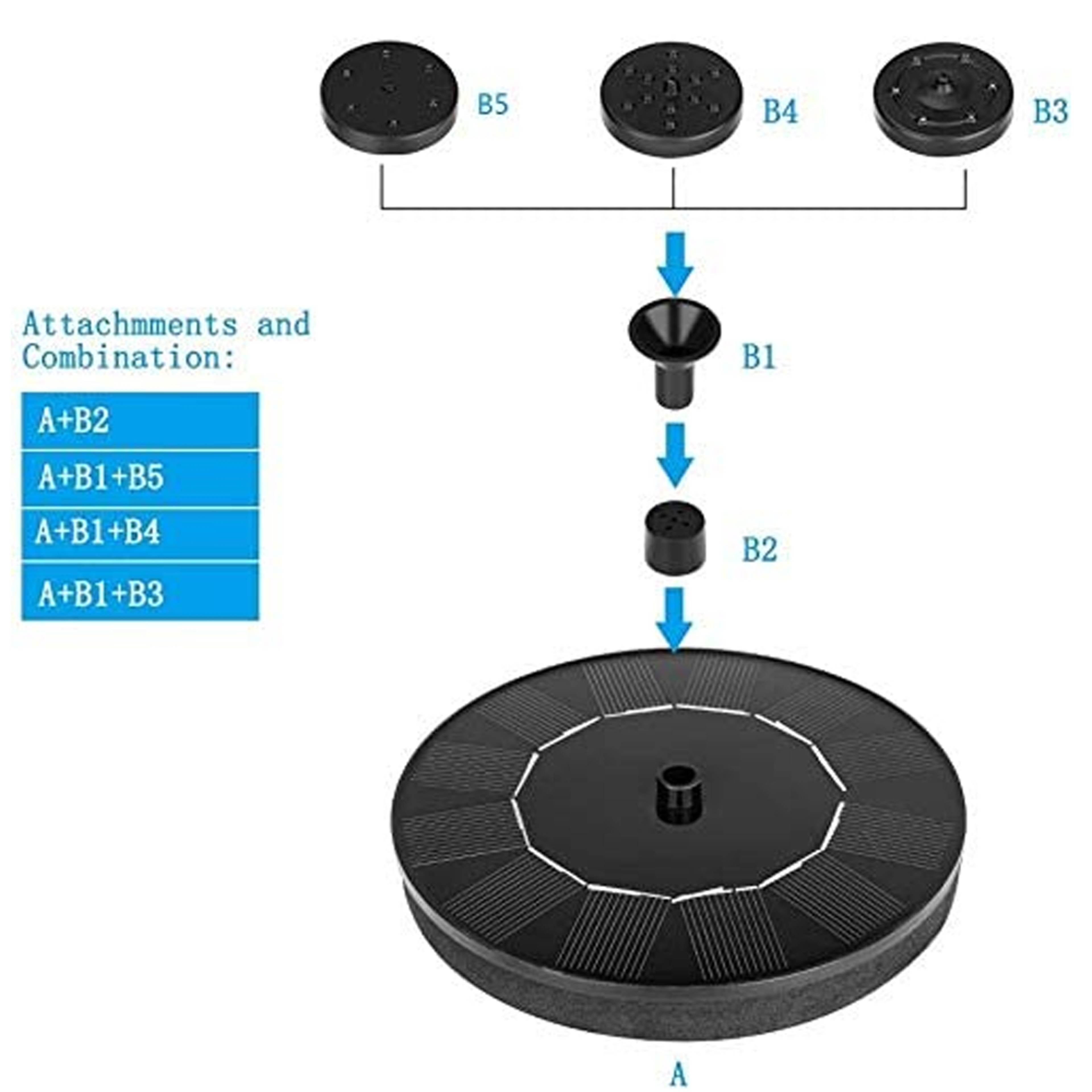 Mini Solar Fountain For Bird Bath – view 7