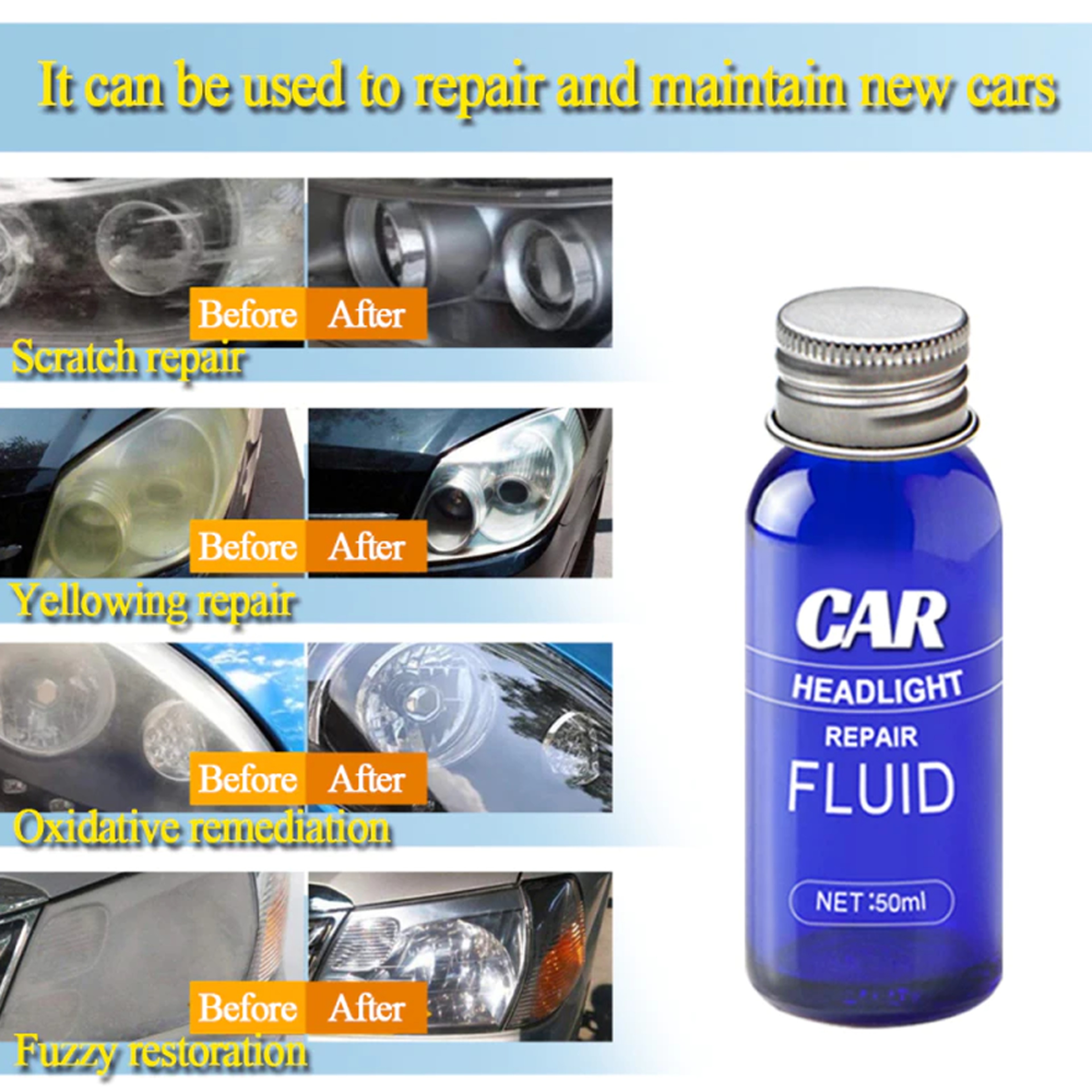 Car Headlight Repair Fluid – view 4