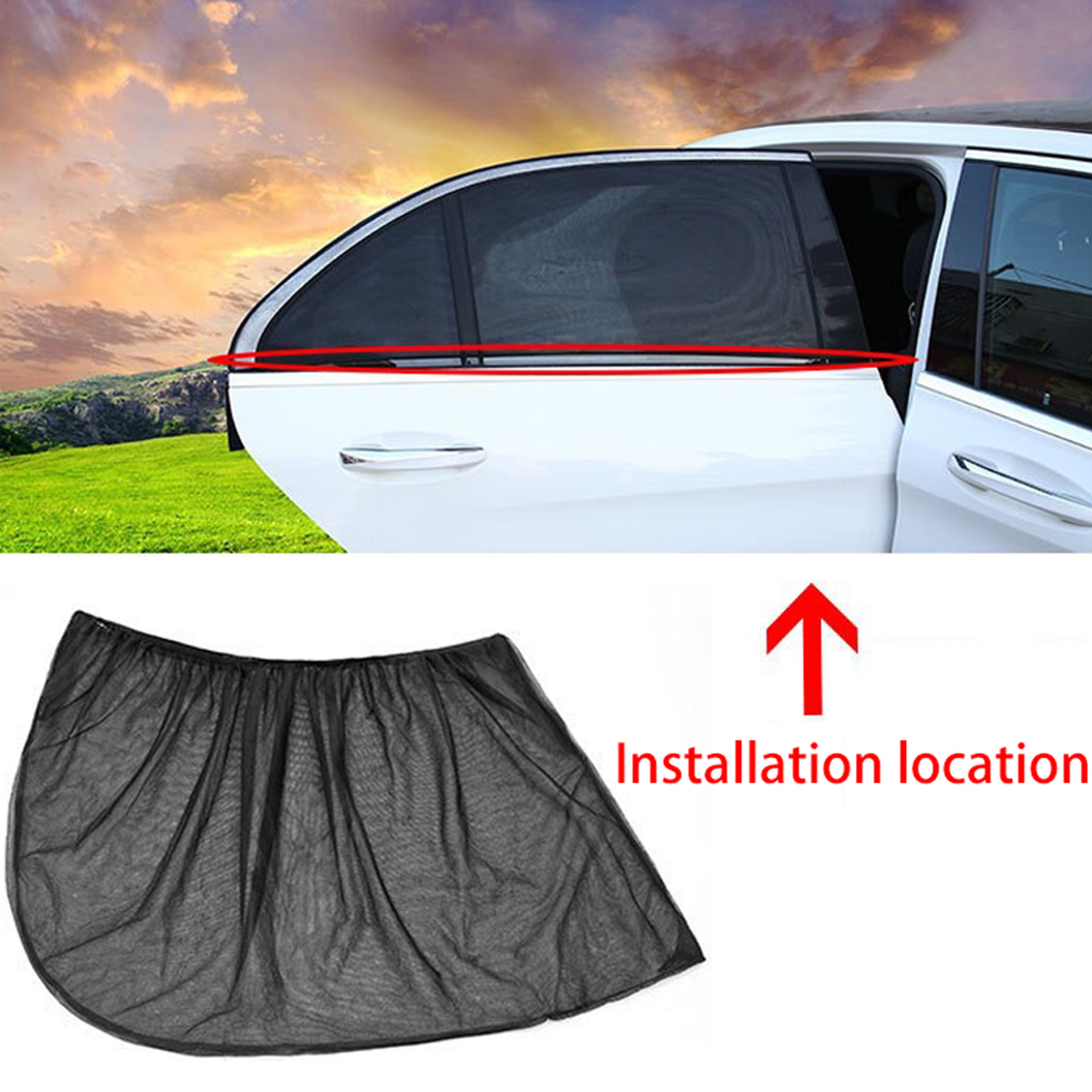 4Pcs UV Protection Car Window Screens – view 6