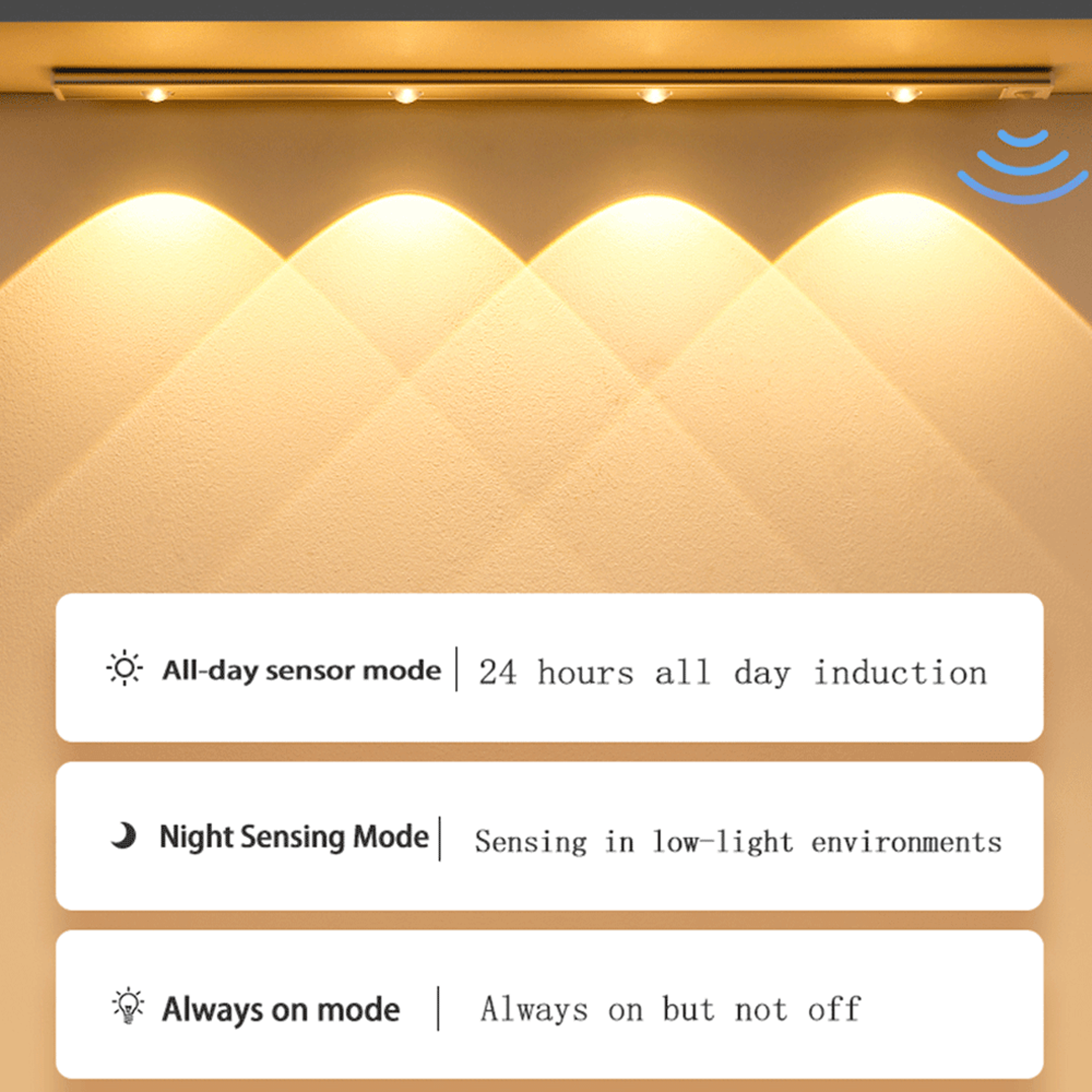 LED Wireless Motion Sensor Under Counter Light – view 5