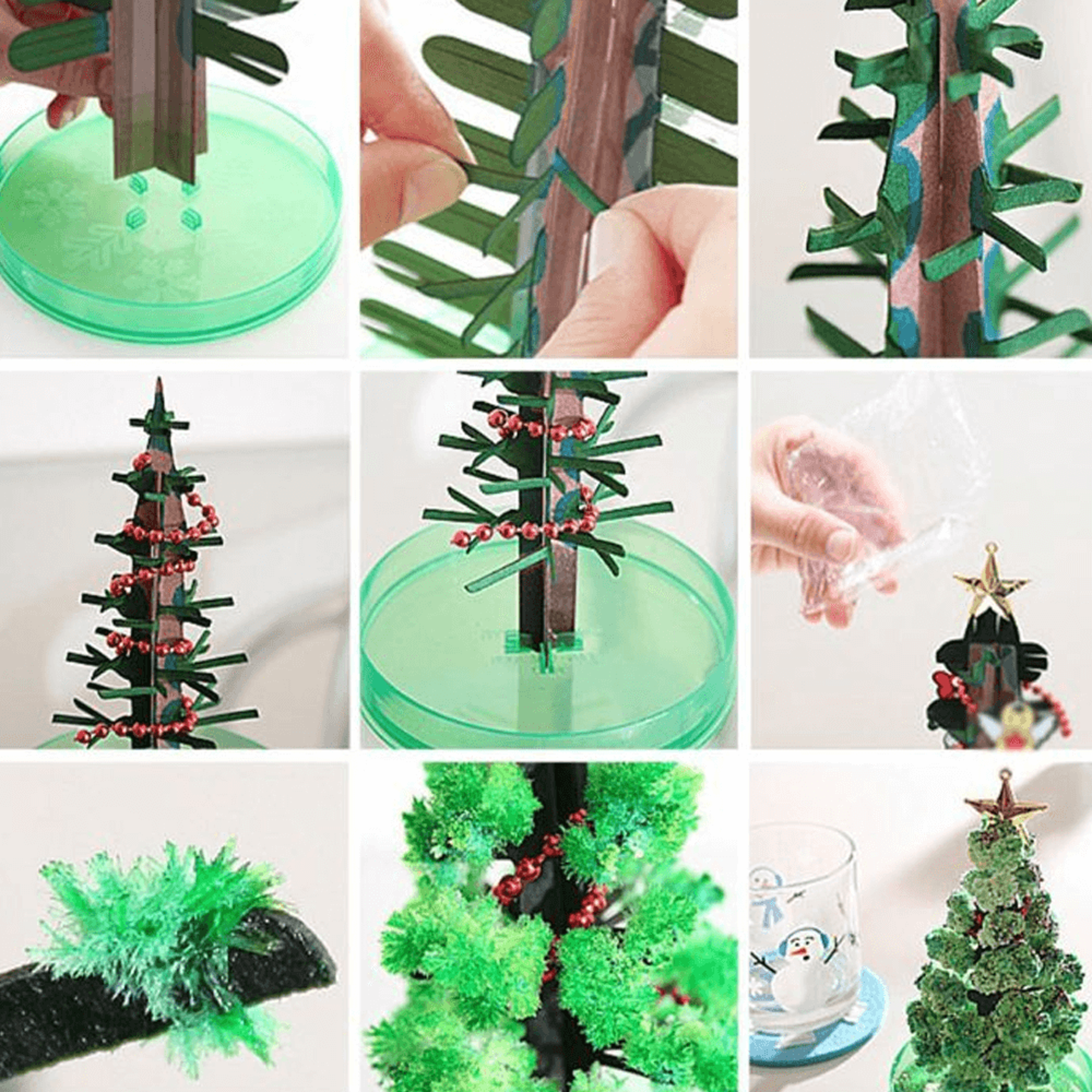 Magic Christmas Beads Wire Glowing Tree – view 5