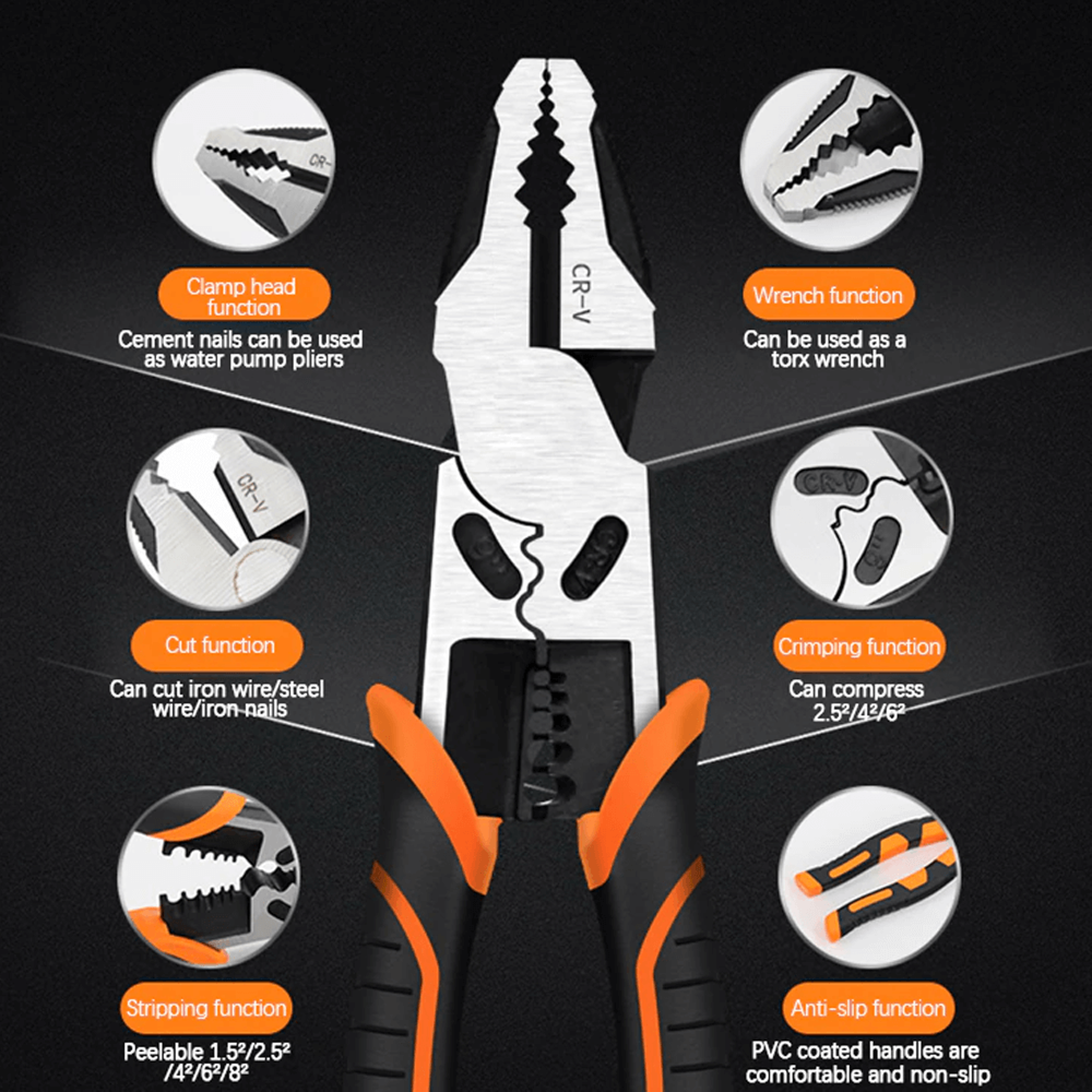 4-In-1 Lineman Plier – view 6