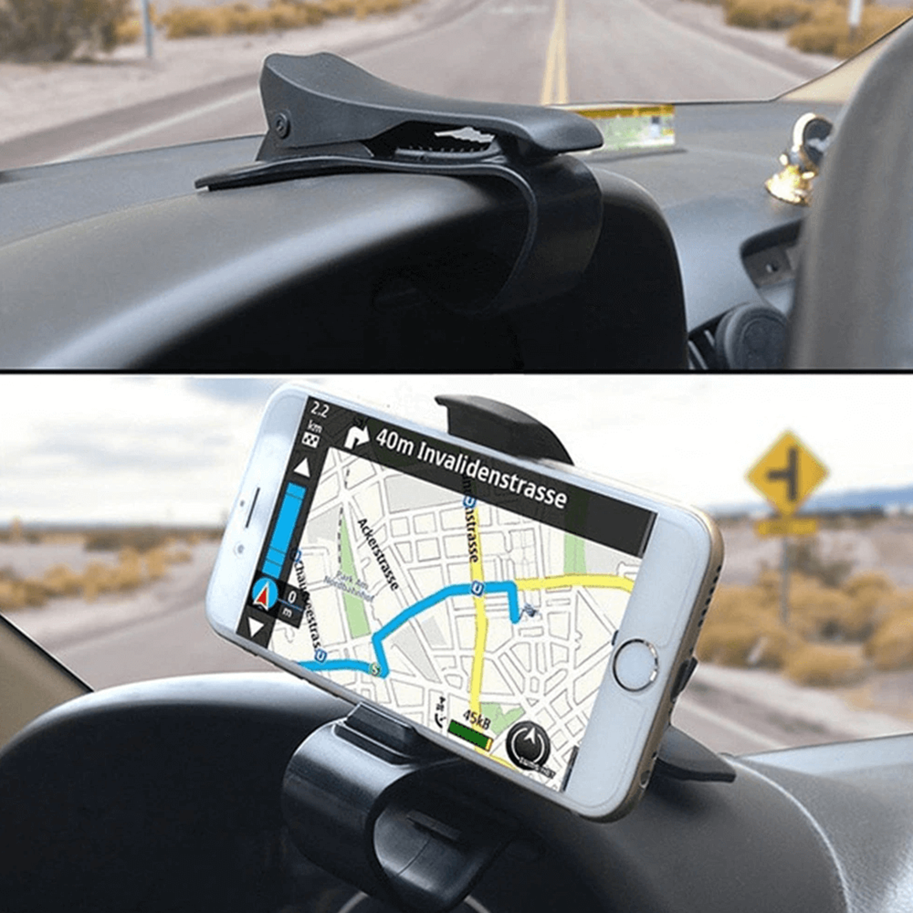 Clip On Phone Holder For Car – view 2