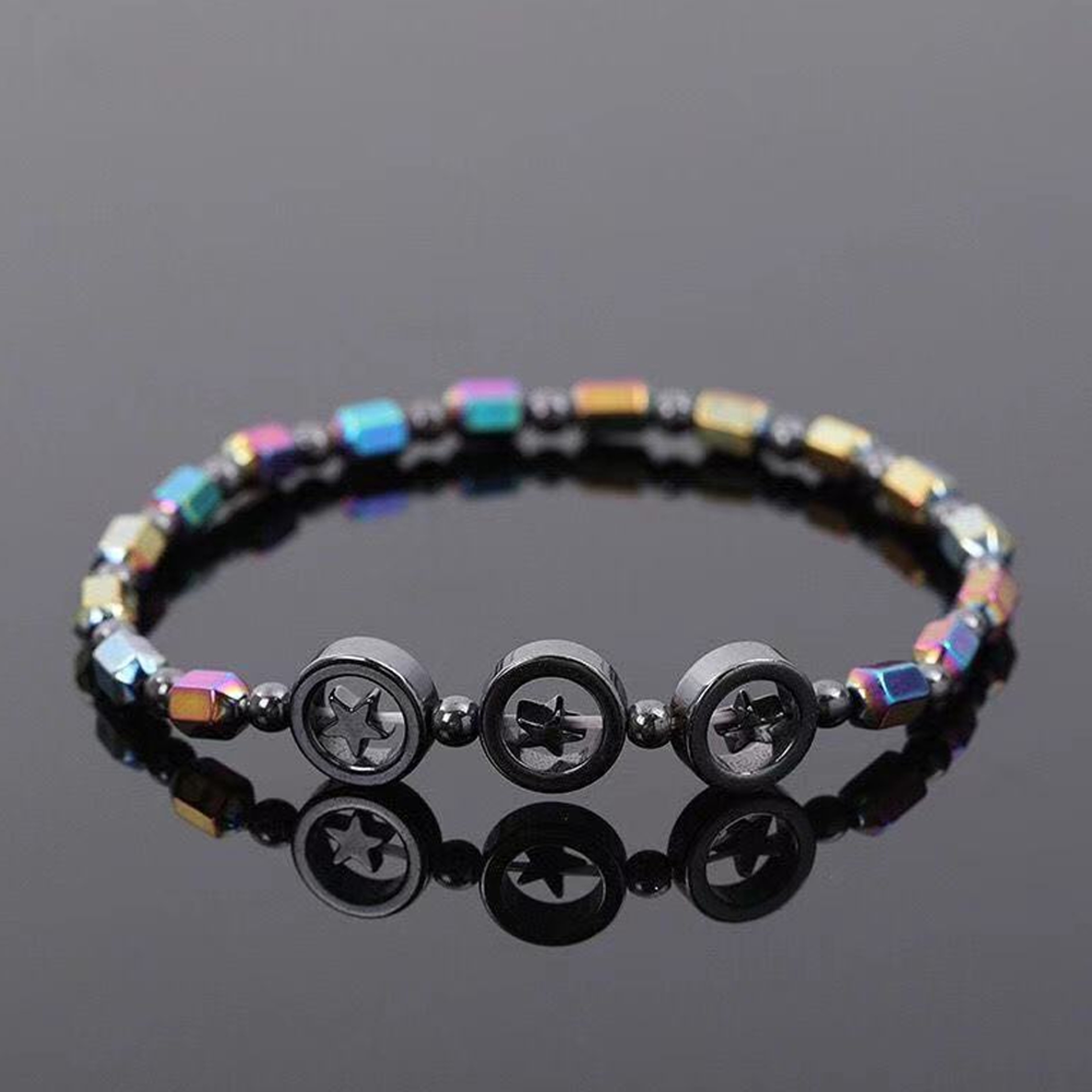 Magnetic Therapy Obsidian Anklet – view 5