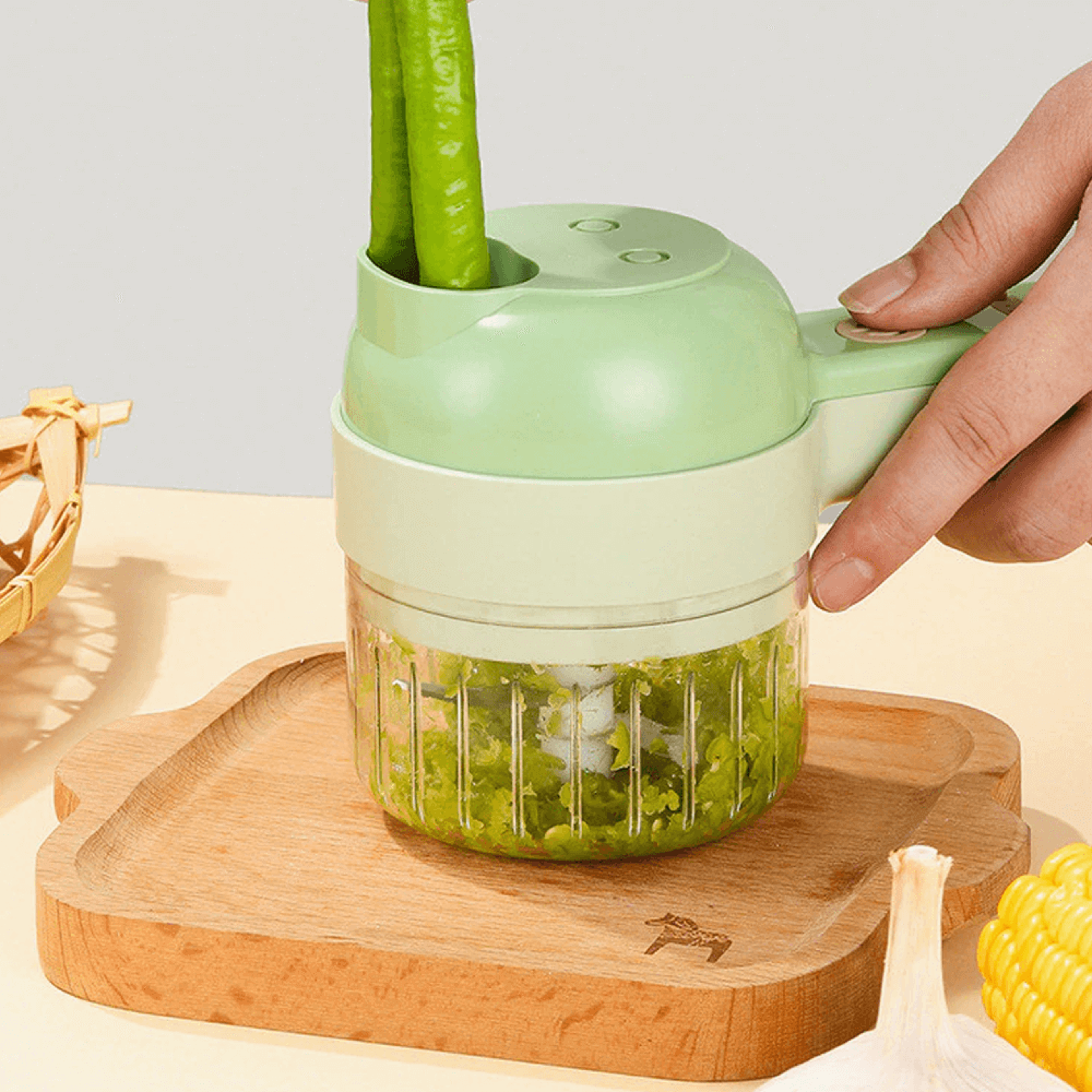 4-in-1 Electric Vegetable Chopper Cutter Slicer – view 1