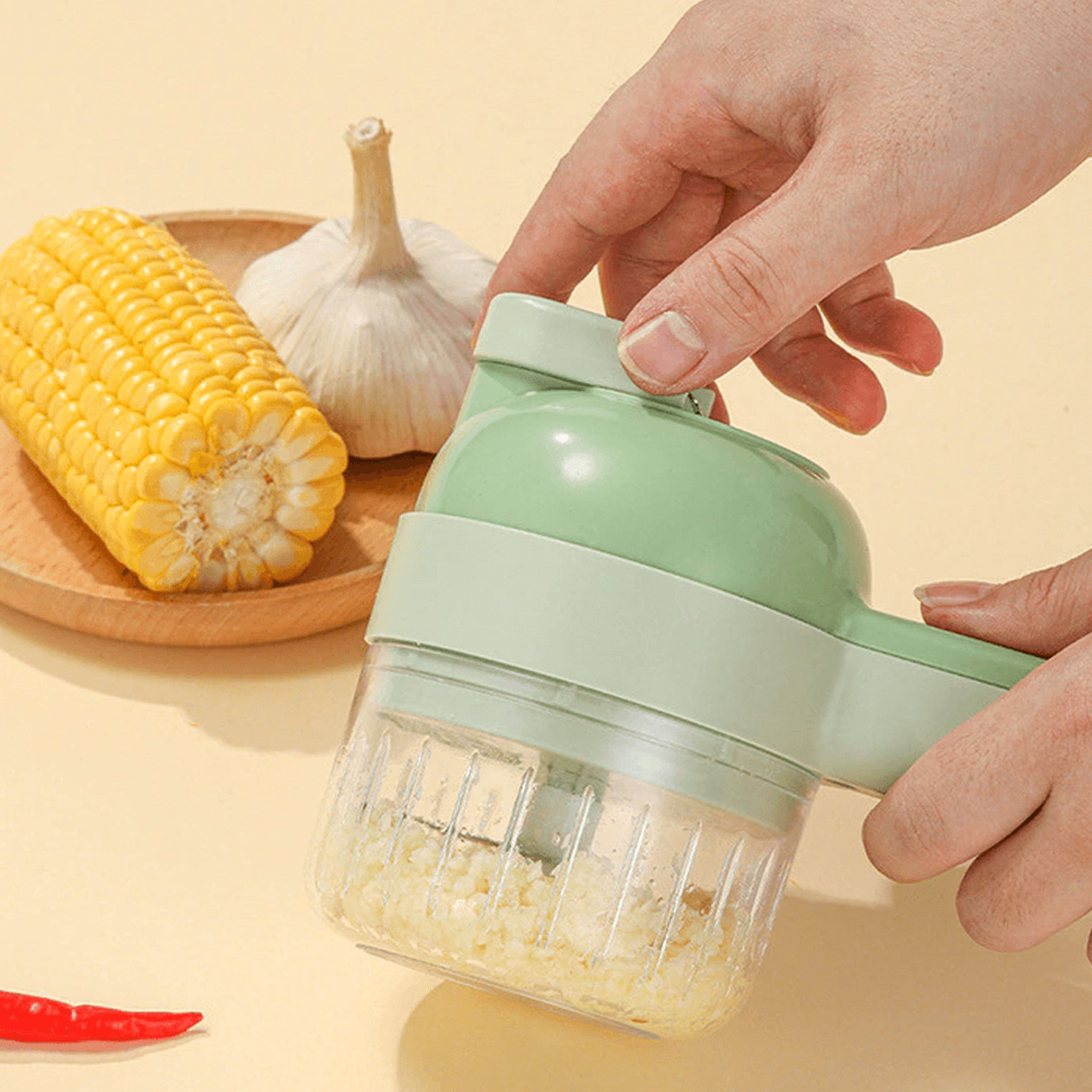 4-in-1 Electric Vegetable Chopper Cutter Slicer – view 2