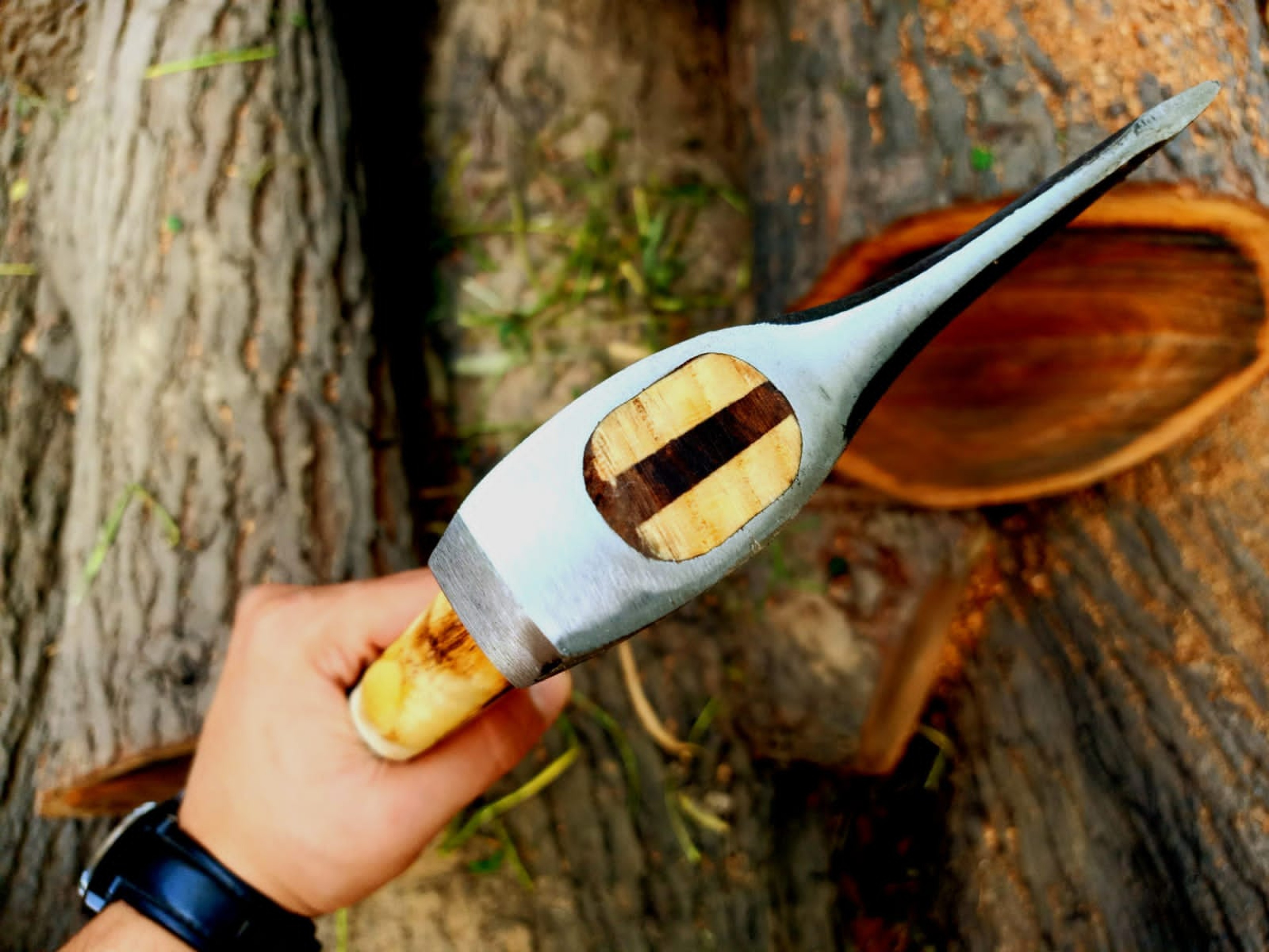 Custom Handmade Steel Hatchet Tomahawk Axe Throwing Viking Hunting Axe – view 3