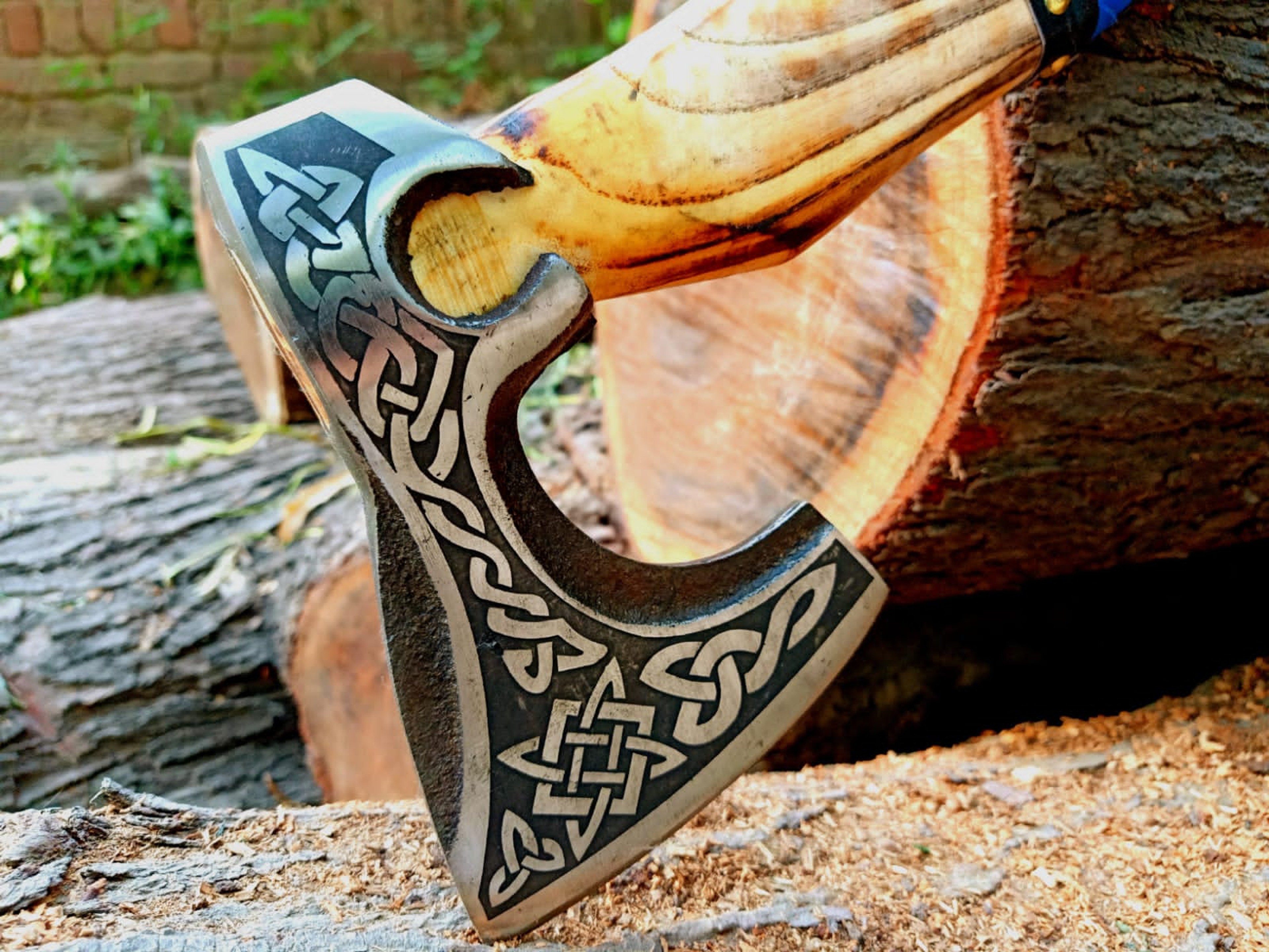 Custom Handmade Steel Hatchet Tomahawk Axe Throwing Viking Hunting Axe – view 7
