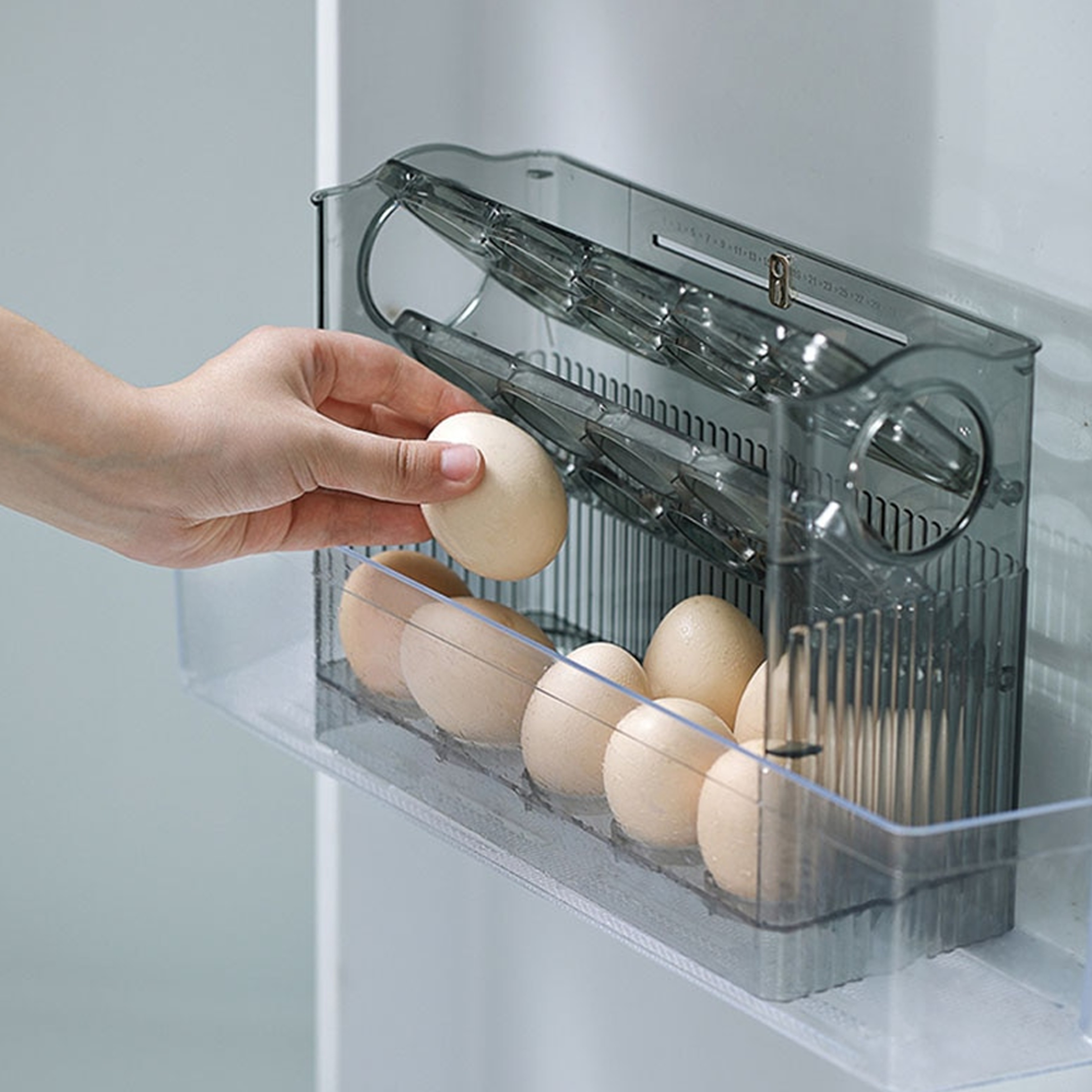 Egg Storage Box Refrigerator Organizer – view 1