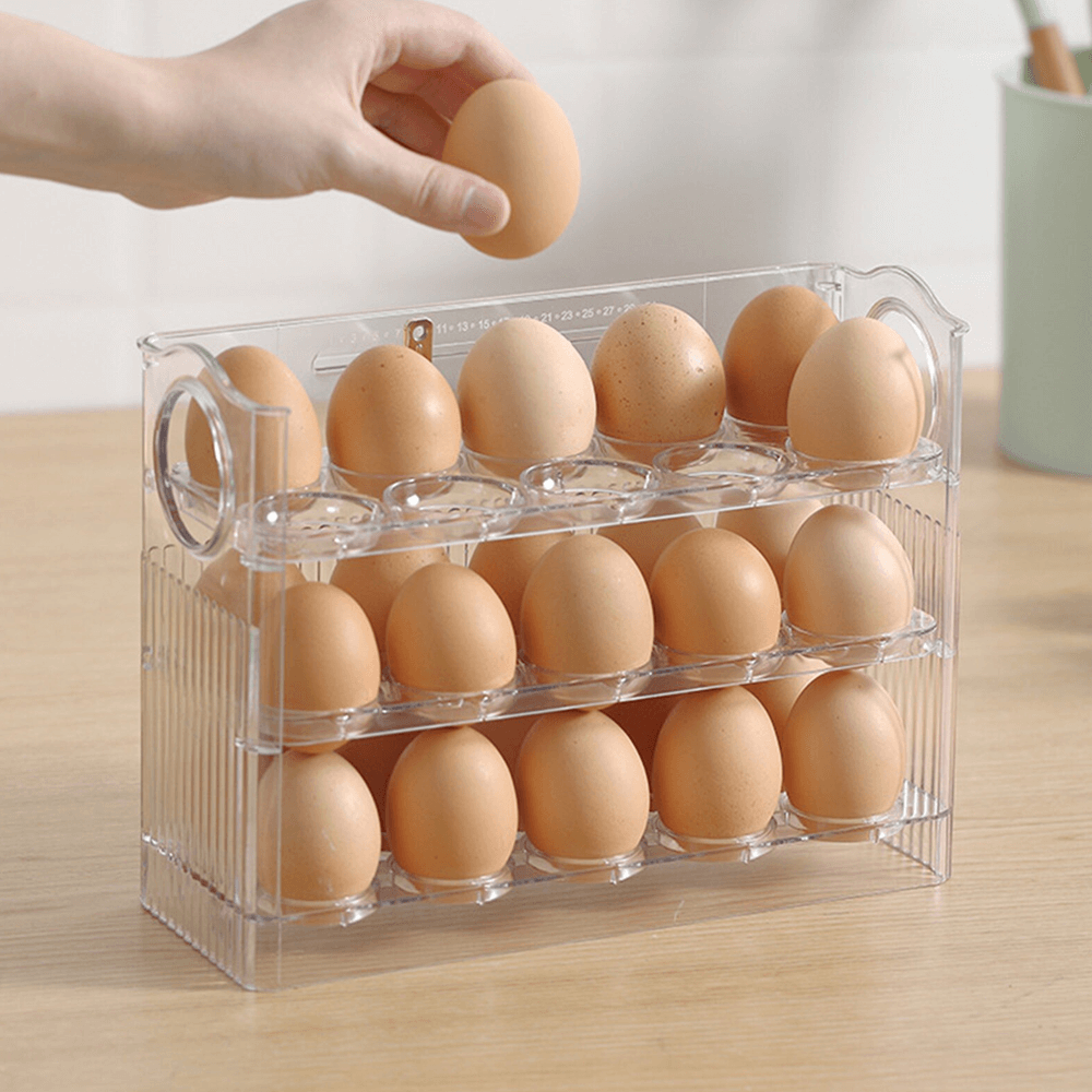 Egg Storage Box Refrigerator Organizer – view 2