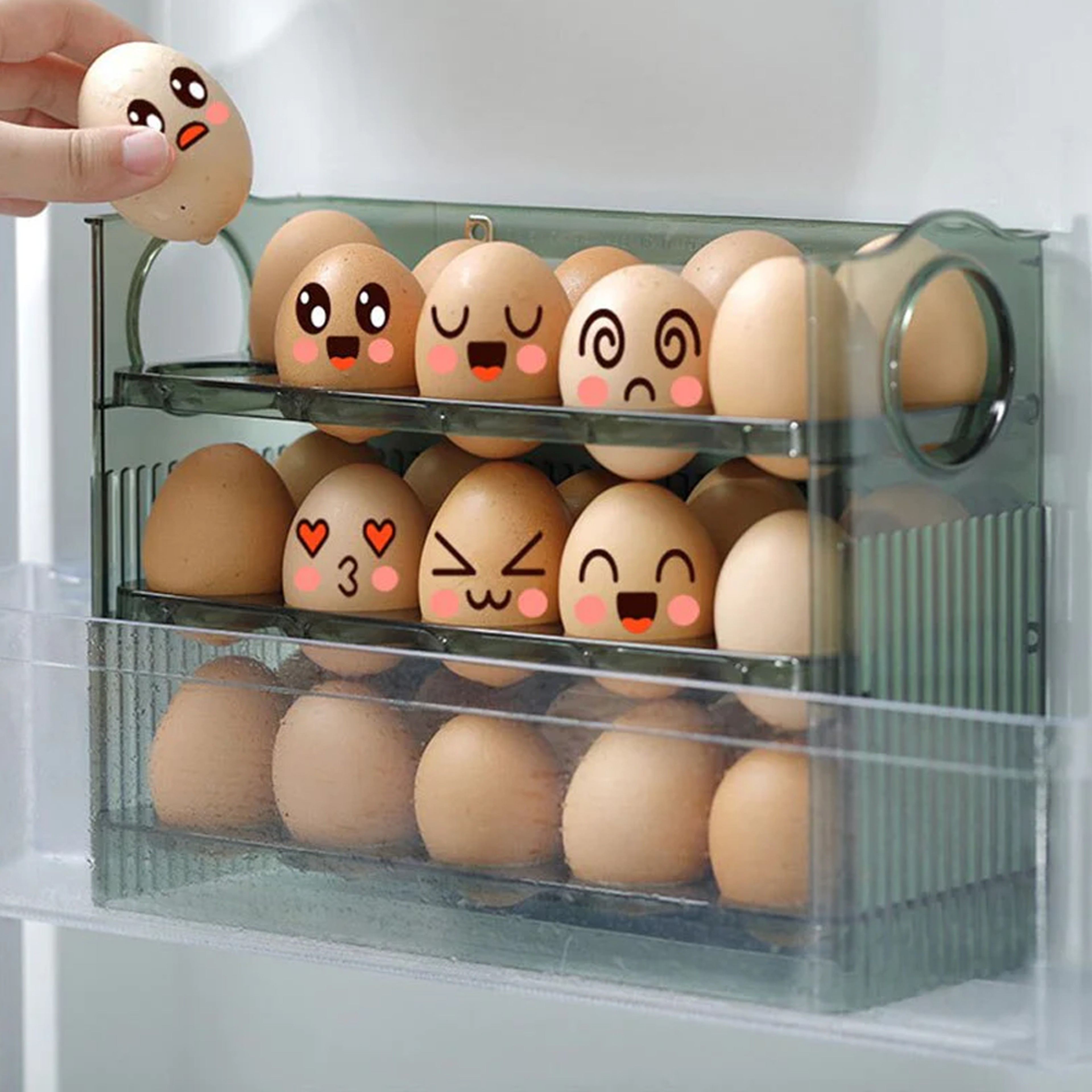 Egg Storage Box Refrigerator Organizer – view 4