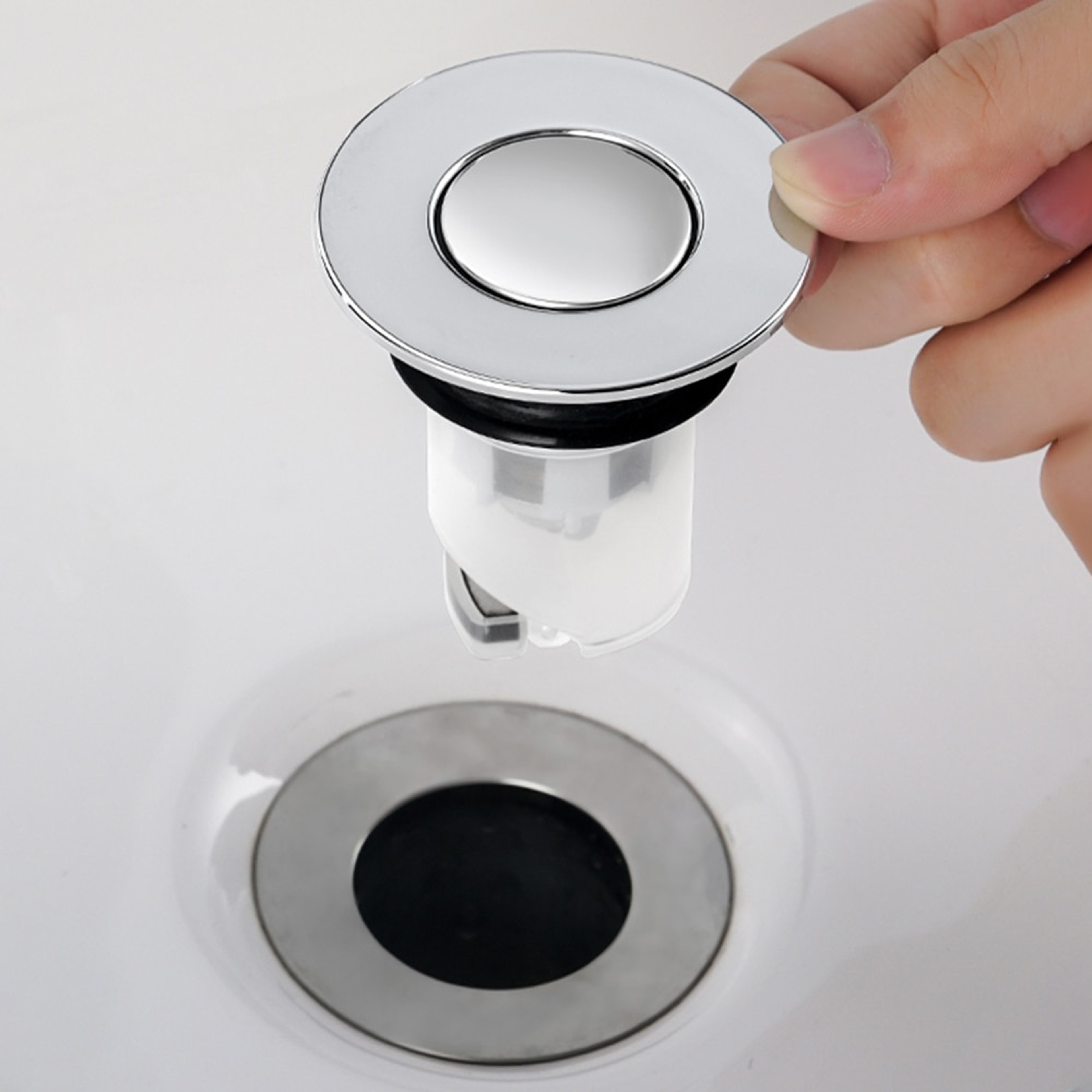 Sink Drain Stopper Pop Up Basin Drain Filter Anti-Clogging – view 2