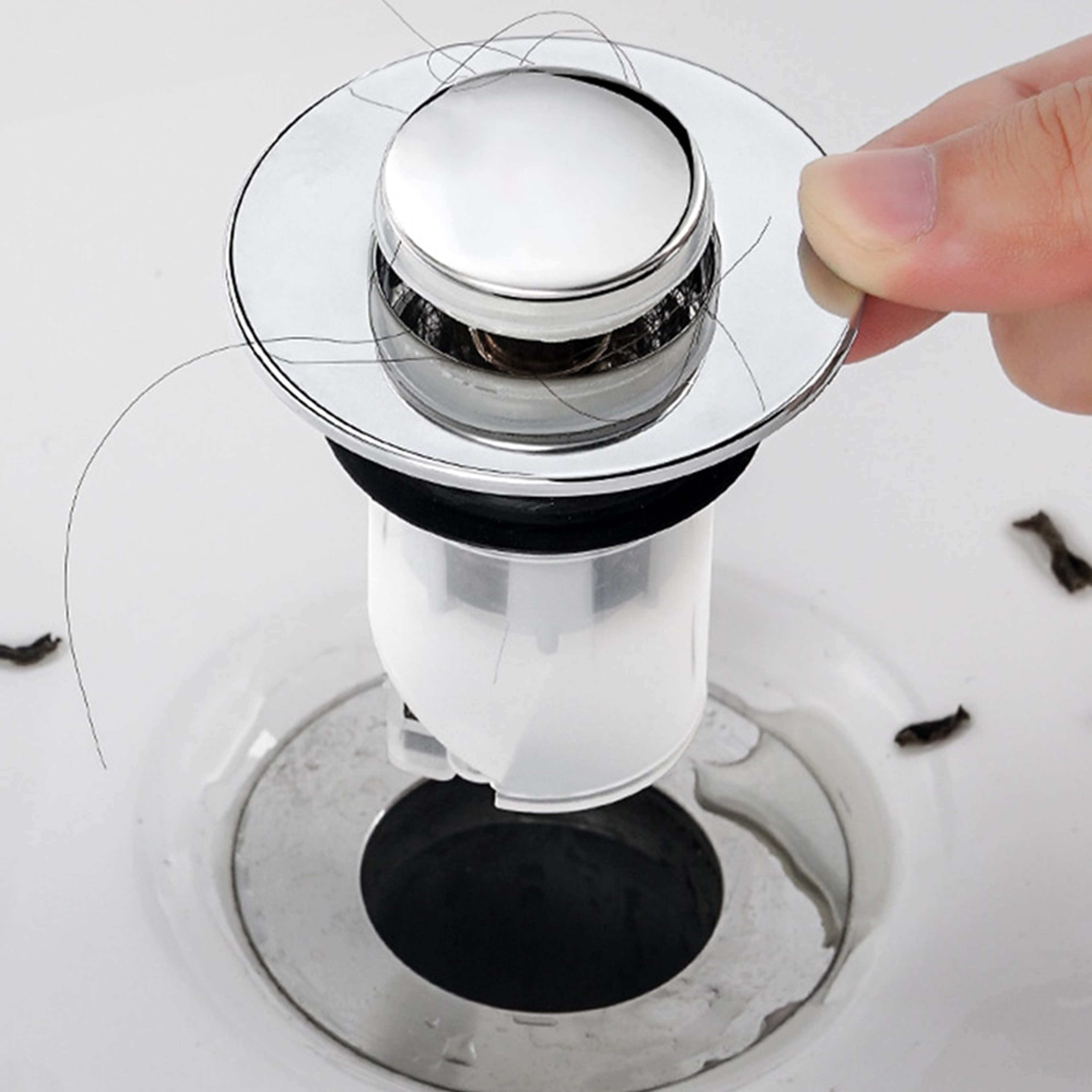 Sink Drain Stopper Pop Up Basin Drain Filter Anti-Clogging – view 3